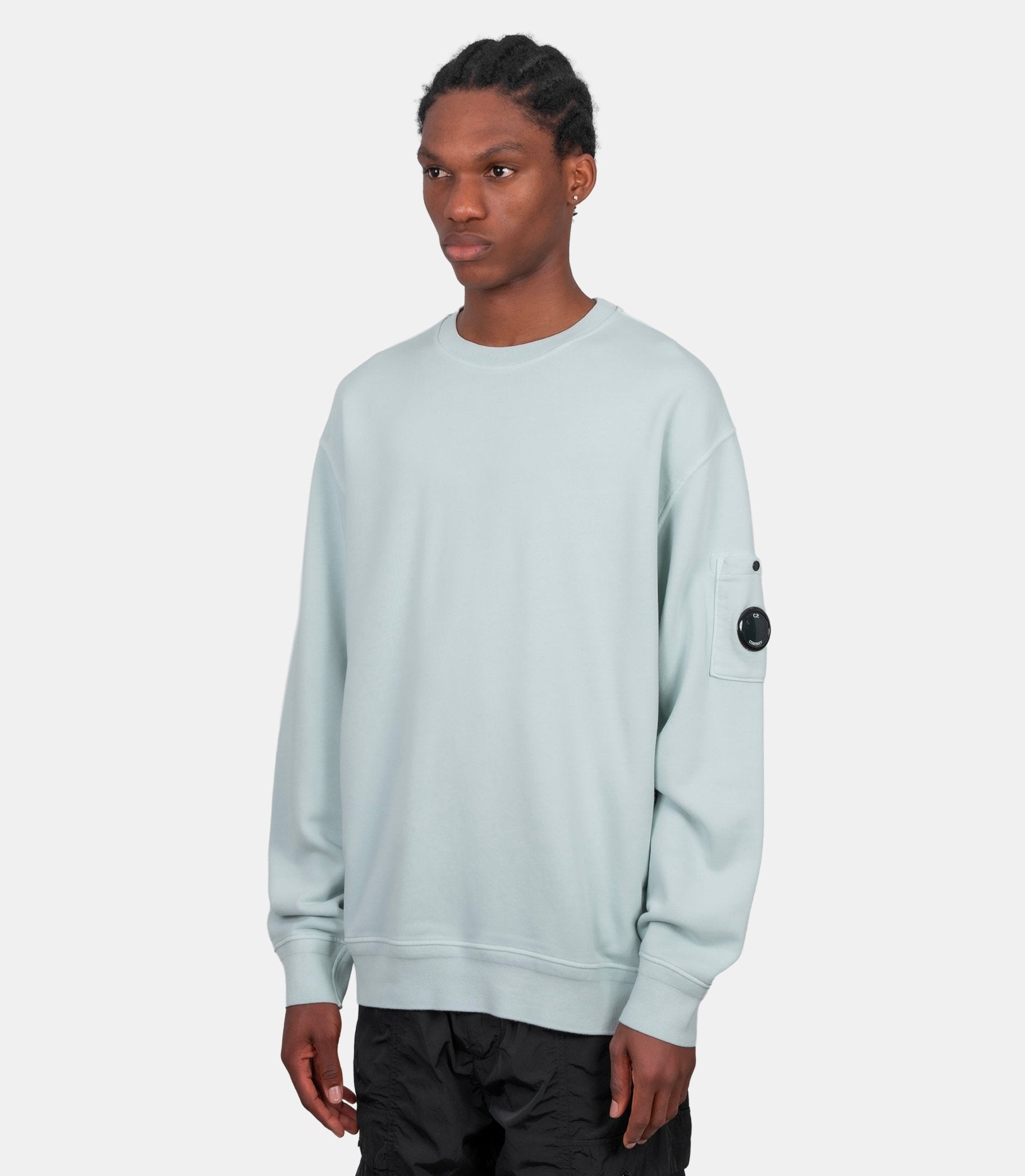 Crewneck diagonal lens - 20CMSS036A-110044R-804-S - C.p. company
