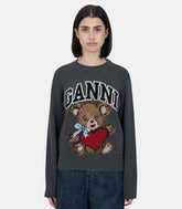 Crewneck graphique oursK2370 - 084 - XSGanni