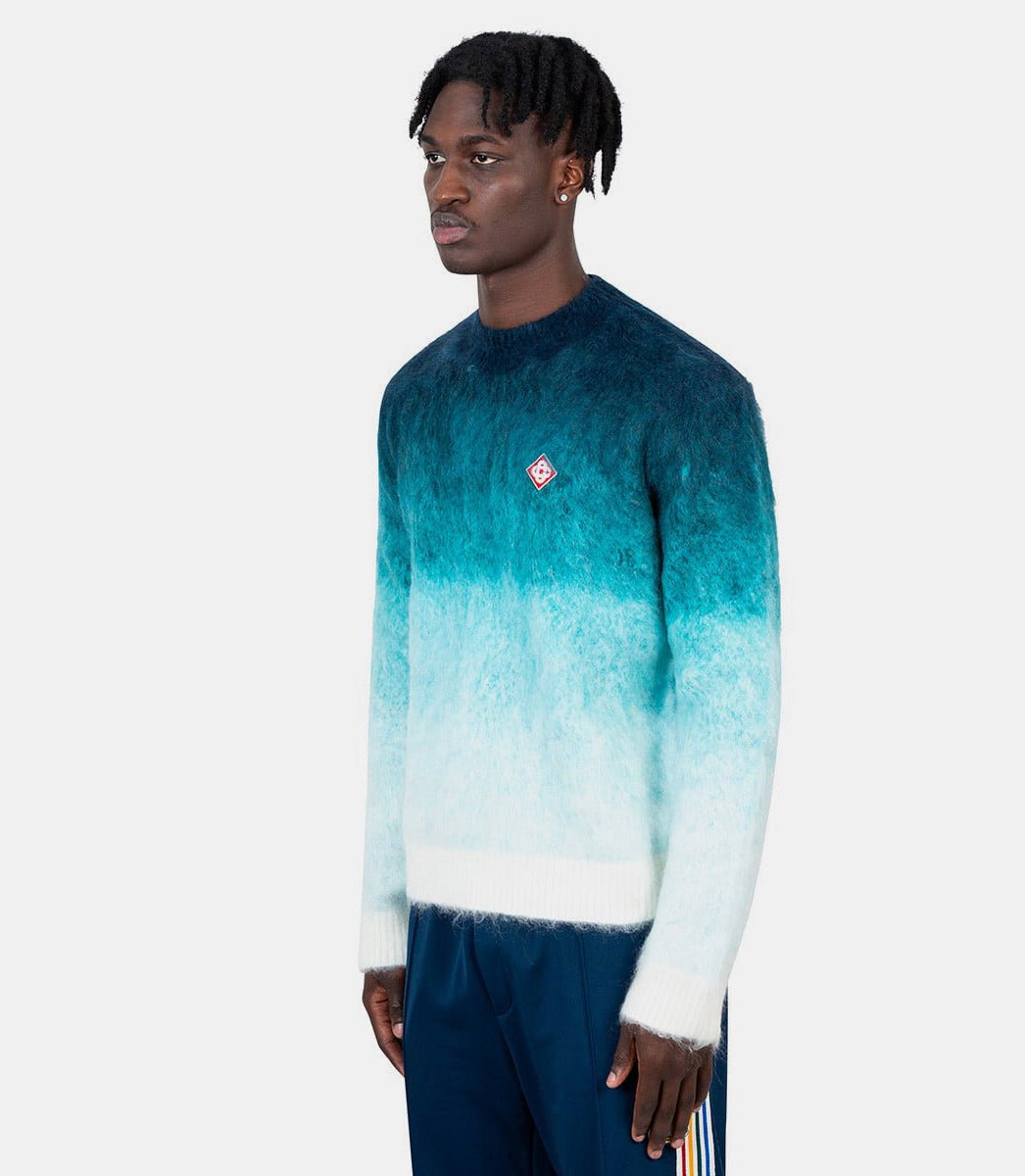 Crewneck mohair gradientMF24 - KW - 800 - 01 - MIDNIGHTGRADIENT - FW24 - MCasablanca