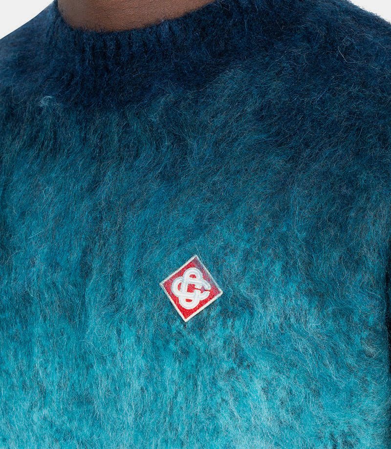 Crewneck mohair gradientMF24 - KW - 800 - 01 - MIDNIGHTGRADIENT - FW24 - MCasablanca