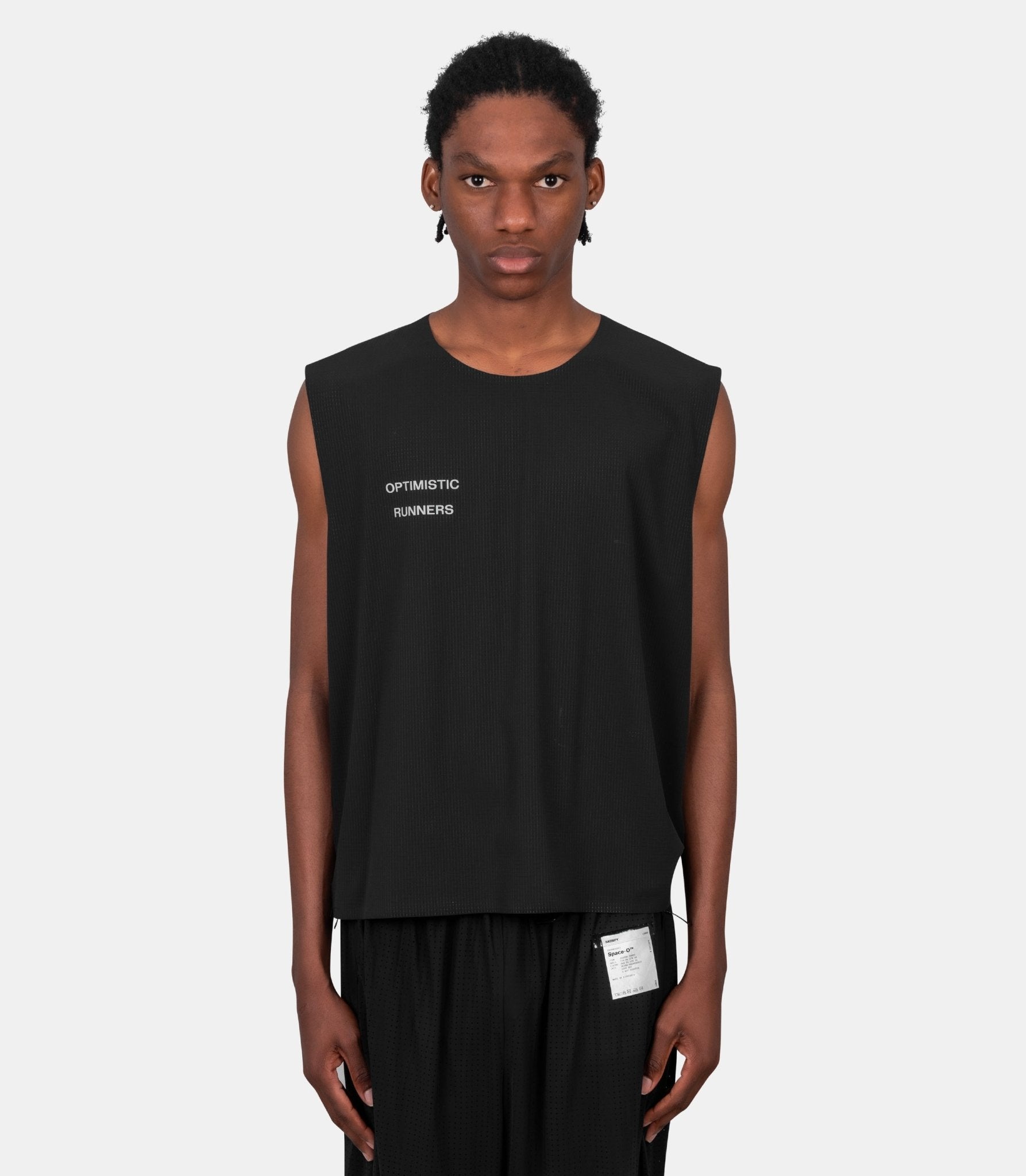 Débardeur crop perforated - PCT25BK-M - Optimistic runners