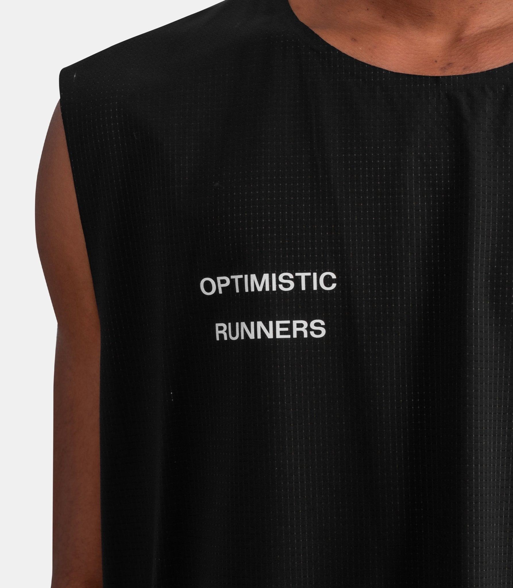 Débardeur crop perforated - PCT25BK-M - Optimistic runners
