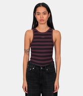 Débardeur soft cotton rib - A1050049-00B-XS - Ganni