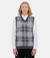 Gilet à carreaux en mohair3805 - 0031 - 048 - 15 - FW23 - SBeams +