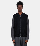 Gilet zip - 00015 - black - S - Universal works.