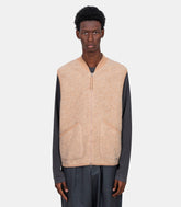 Gilet zip - 00015 - fawn - S - Universal works.