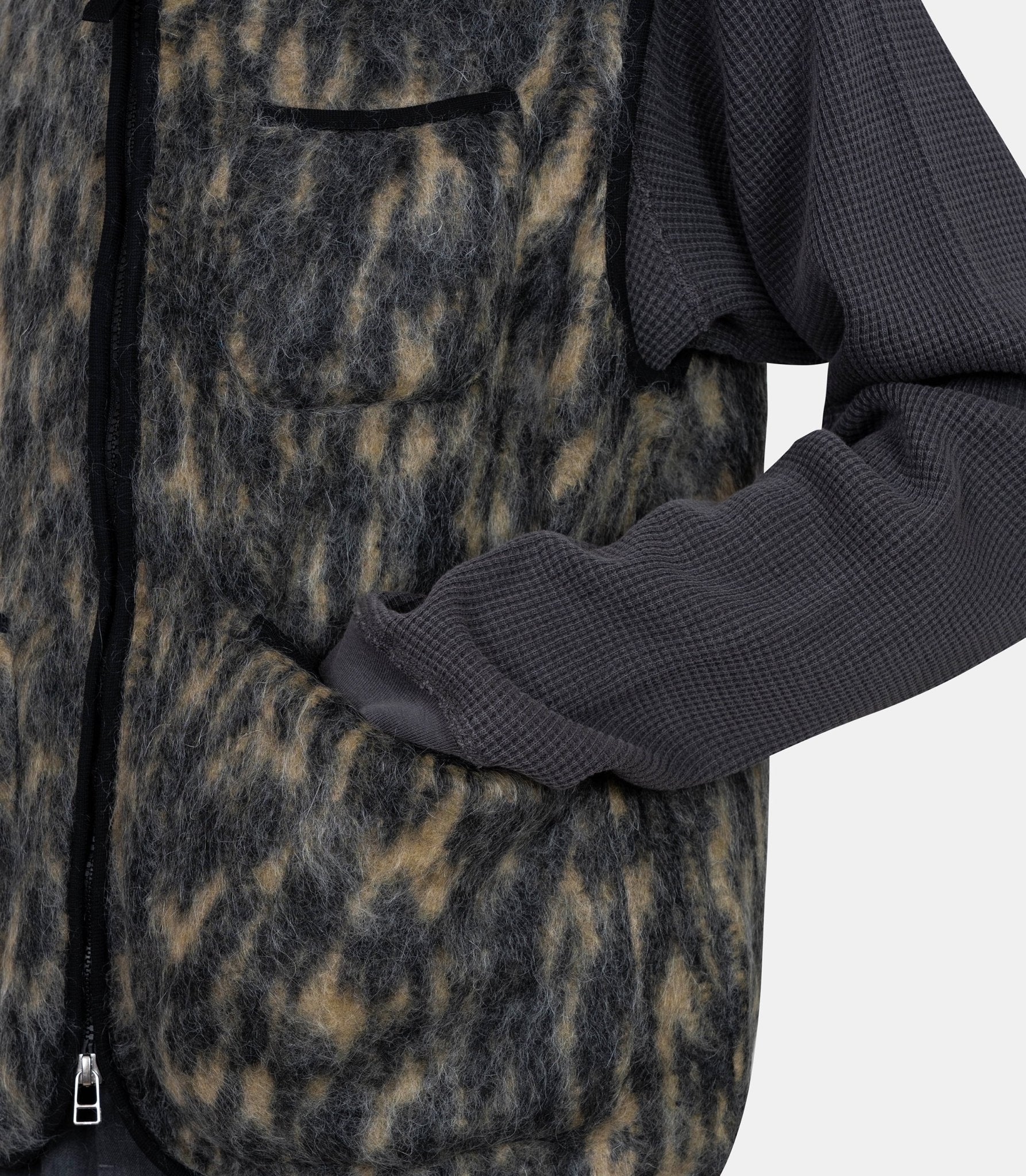 Gilet zippé - 33708 - charcoal - S - Universal works.