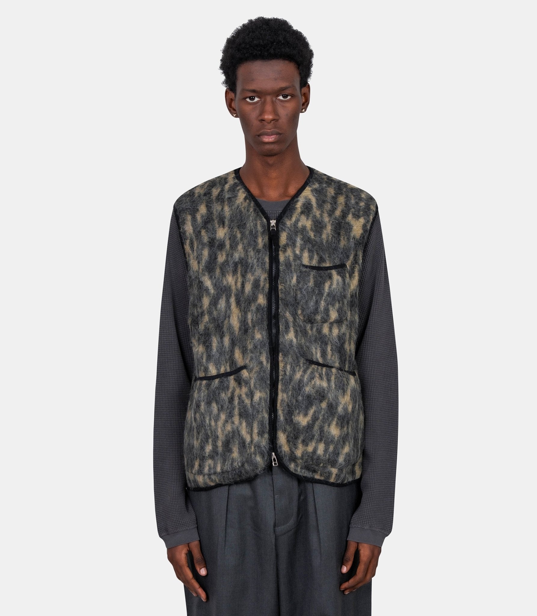 Gilet zippé - 33708 - charcoal - S - Universal works.