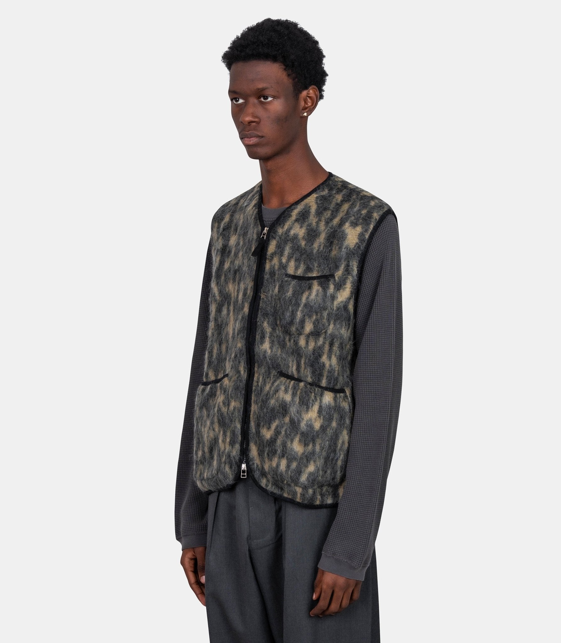 Gilet zippé - 33708 - charcoal - S - Universal works.