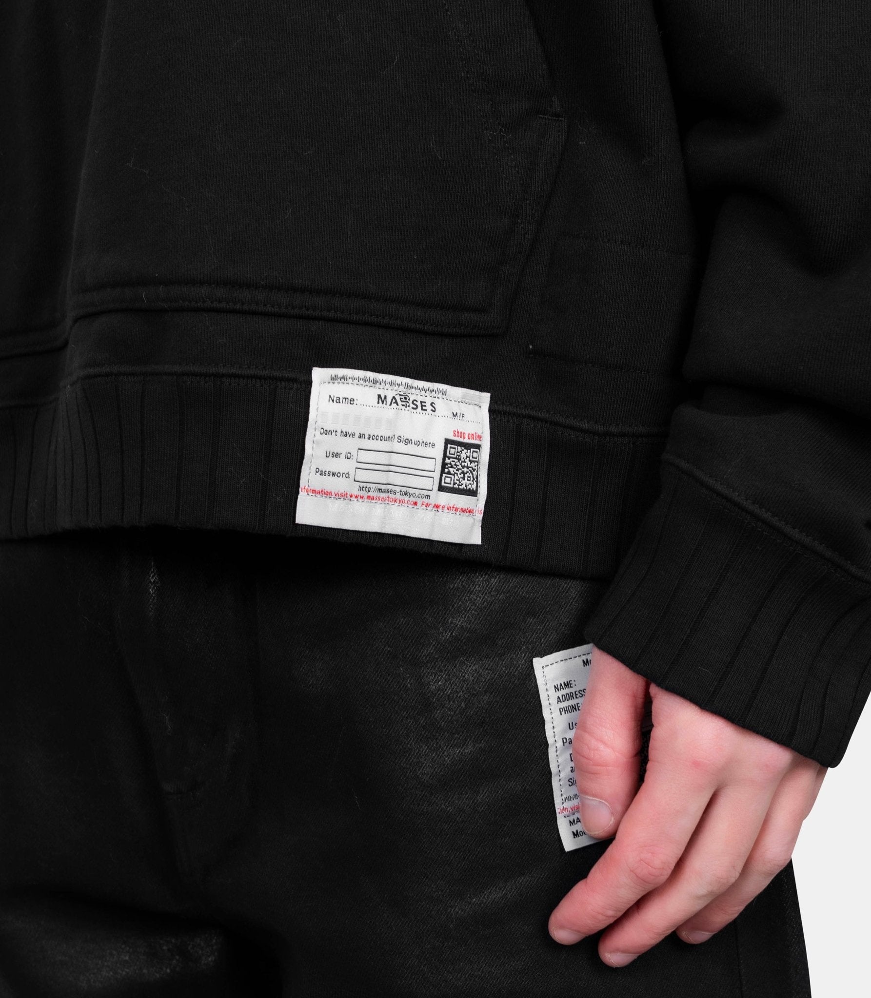 Hoodie à capuche imprimé - C15HD045-BLACK-44 - Mihara yasuhiro