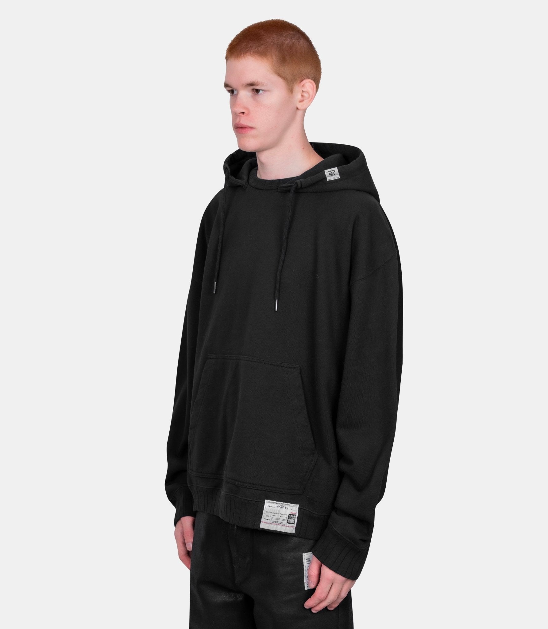 Hoodie à capuche imprimé - C15HD045-BLACK-44 - Mihara yasuhiro