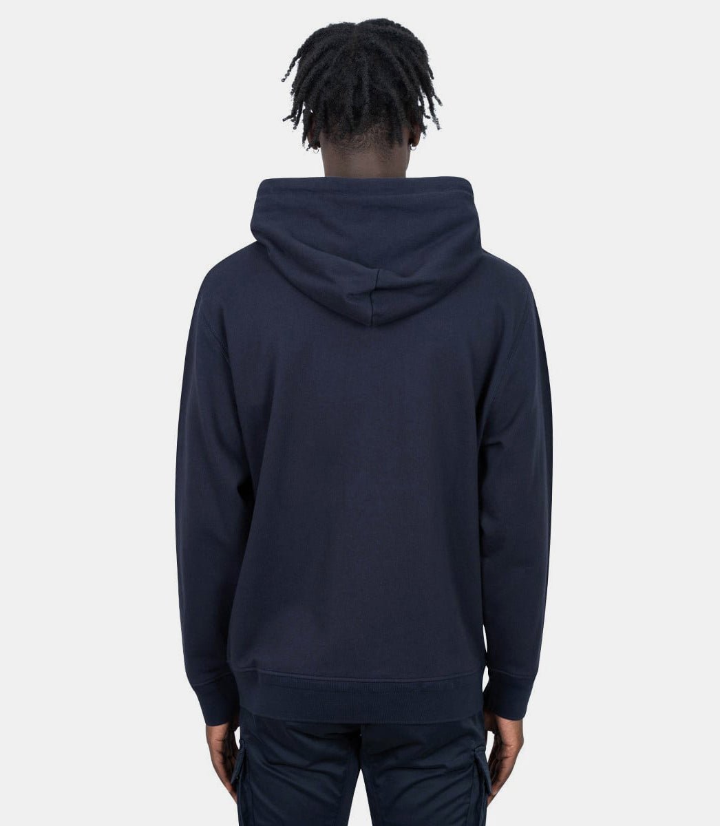 Hoodie à fermeture éclair avec logo en polaire18CMSS044A - 005086W - 888 - SC.p. company