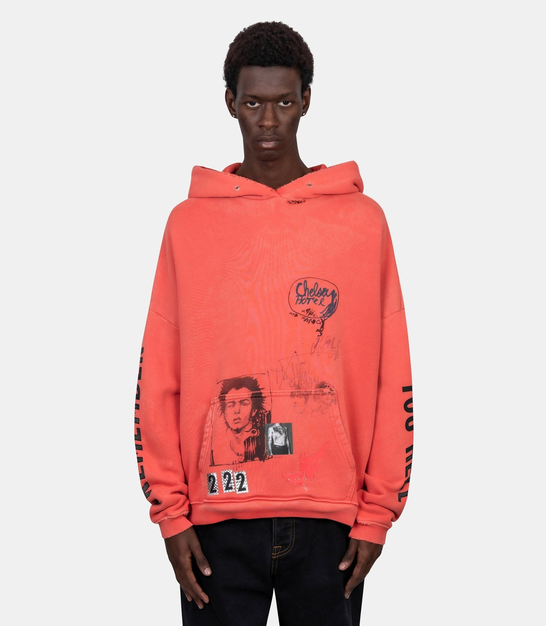 Hoodie chelsea hôtel - 4U001Q1010RED-XS/S - Paly hollywood