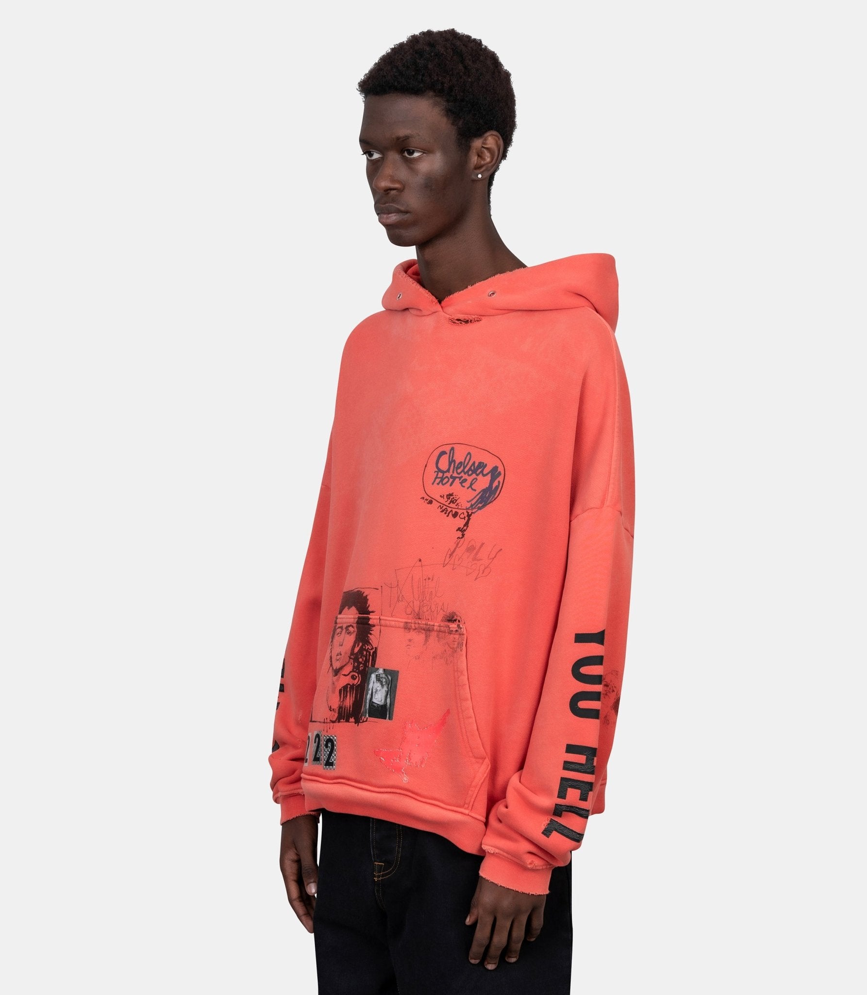 Hoodie chelsea hôtel - 4U001Q1010RED-XS/S - Paly hollywood
