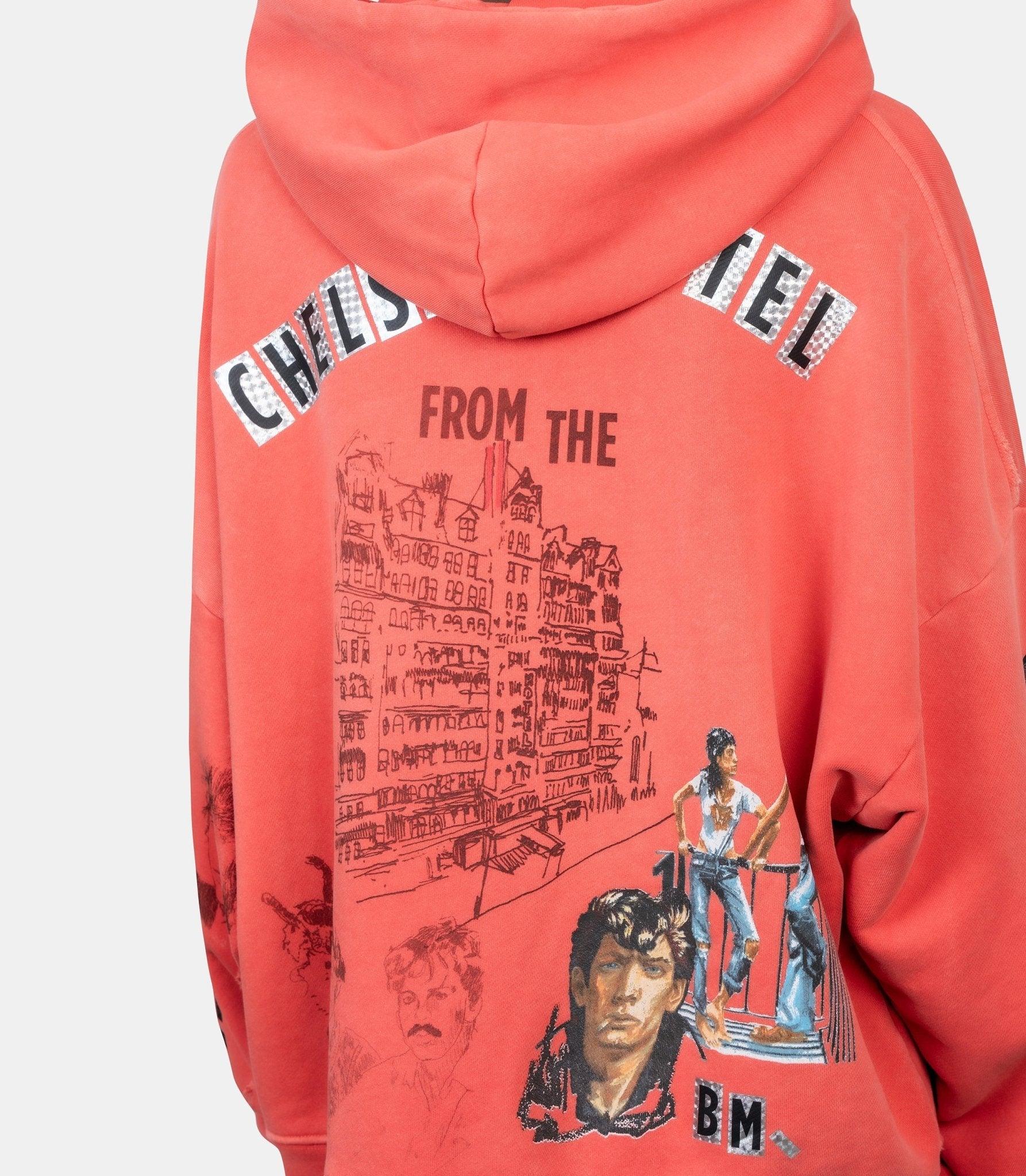 Hoodie chelsea hôtel - 4U001Q1010RED-XS/S - Paly hollywood