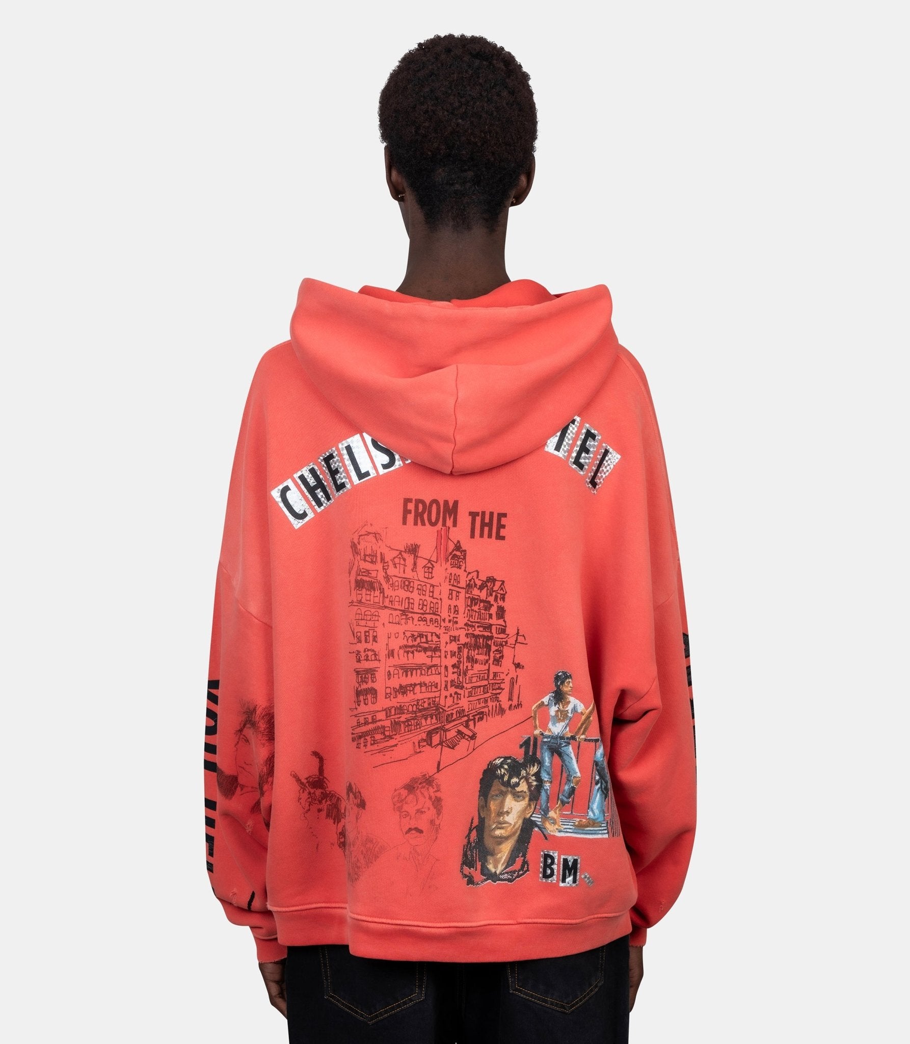 Hoodie chelsea hôtel - 4U001Q1010RED-XS/S - Paly hollywood