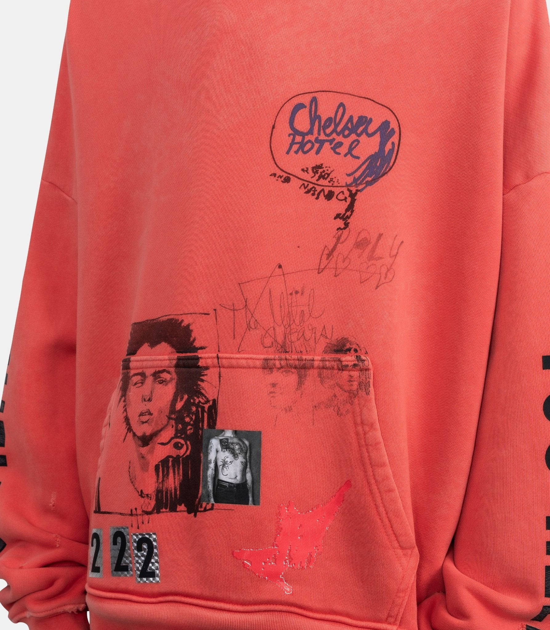 Hoodie chelsea hôtel - 4U001Q1010RED-XS/S - Paly hollywood