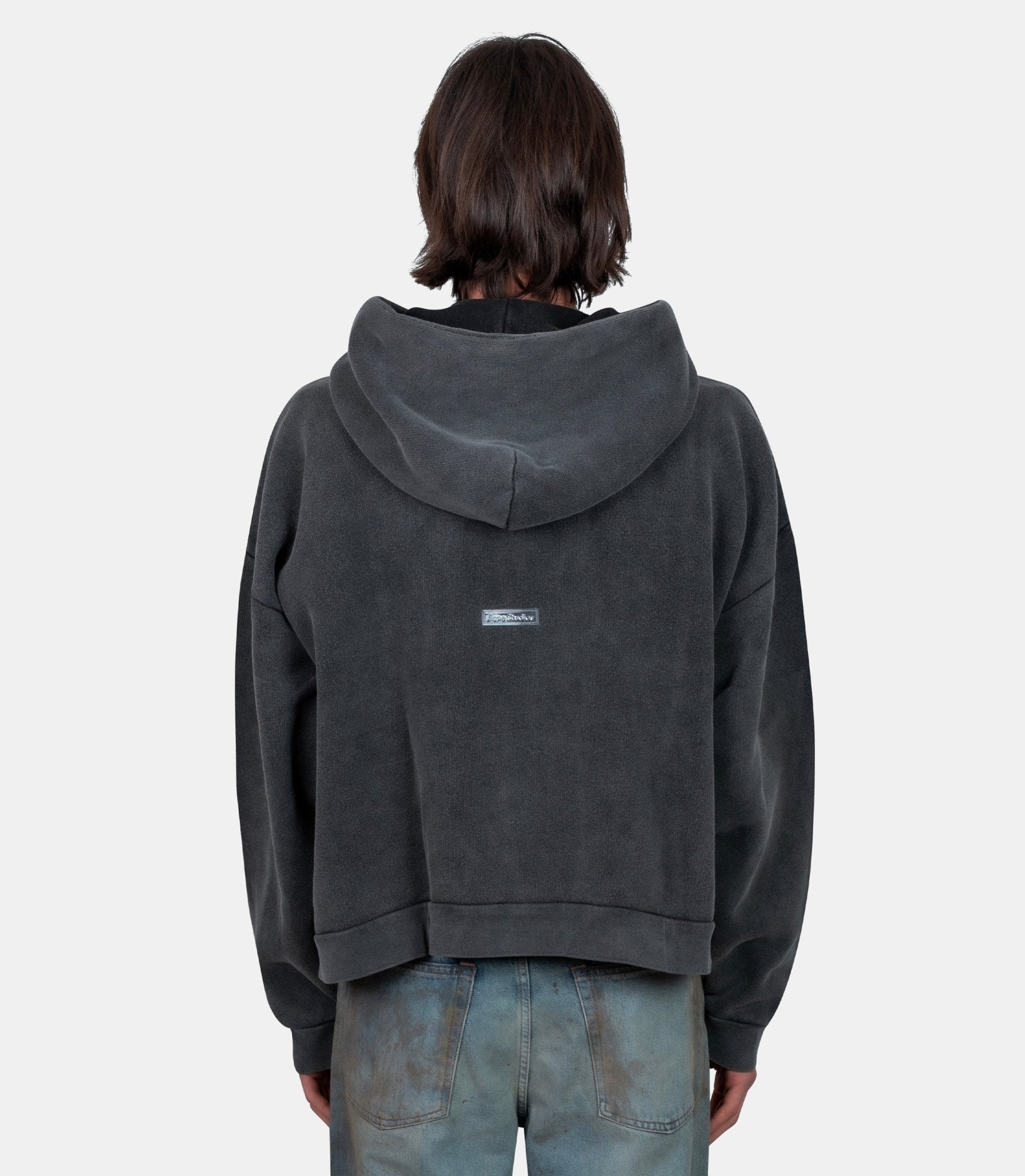 Hoodie délavé avec patch - CI0138-BM0-XS/S - Acne studios