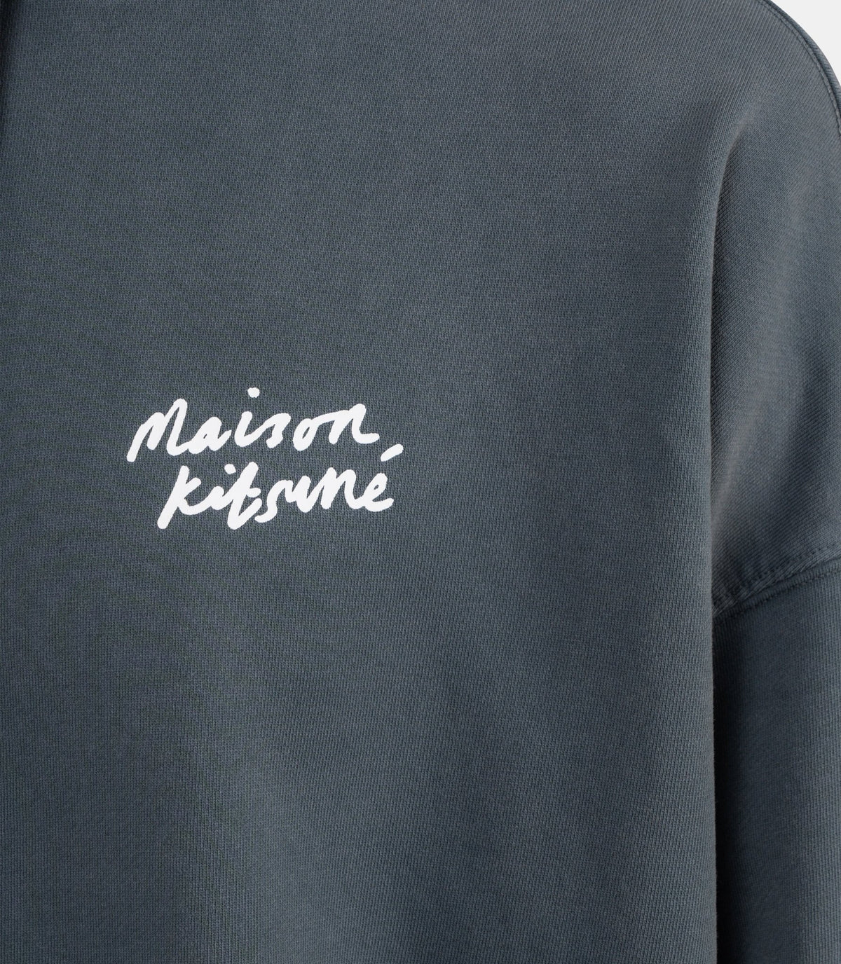 Hoodie délavé handwriting-MRMJH05KMBIT5-0612-S-Maison kitsuné