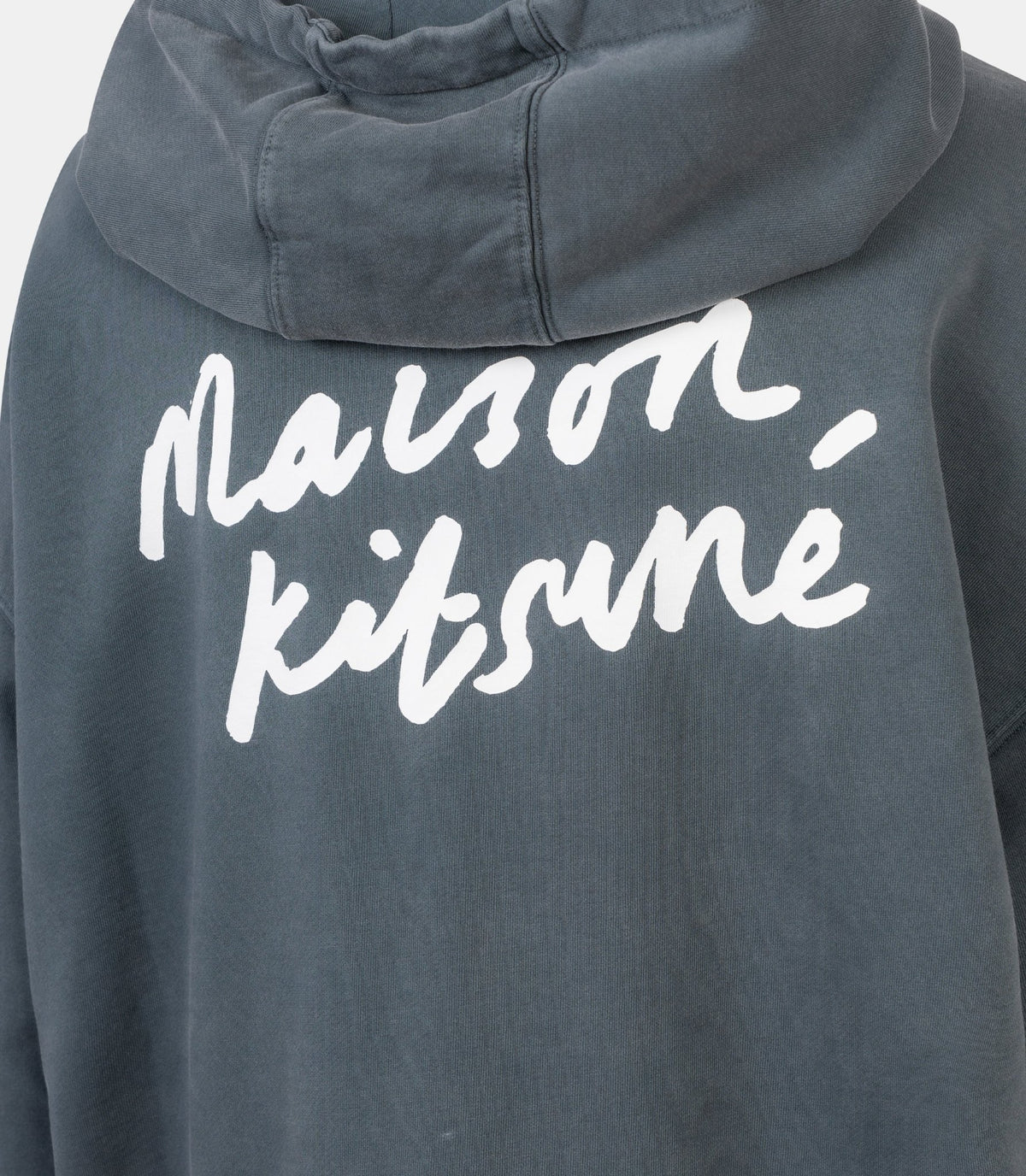 Hoodie délavé handwriting-MRMJH05KMBIT5-0612-S-Maison kitsuné