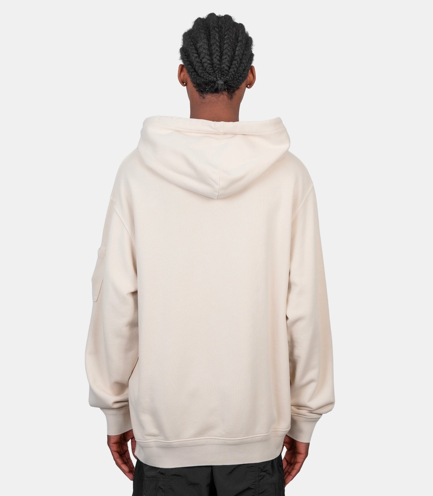 Hoodie diagonal fleece lens - 20CMSS037A-110044R-114-S - C.p. company