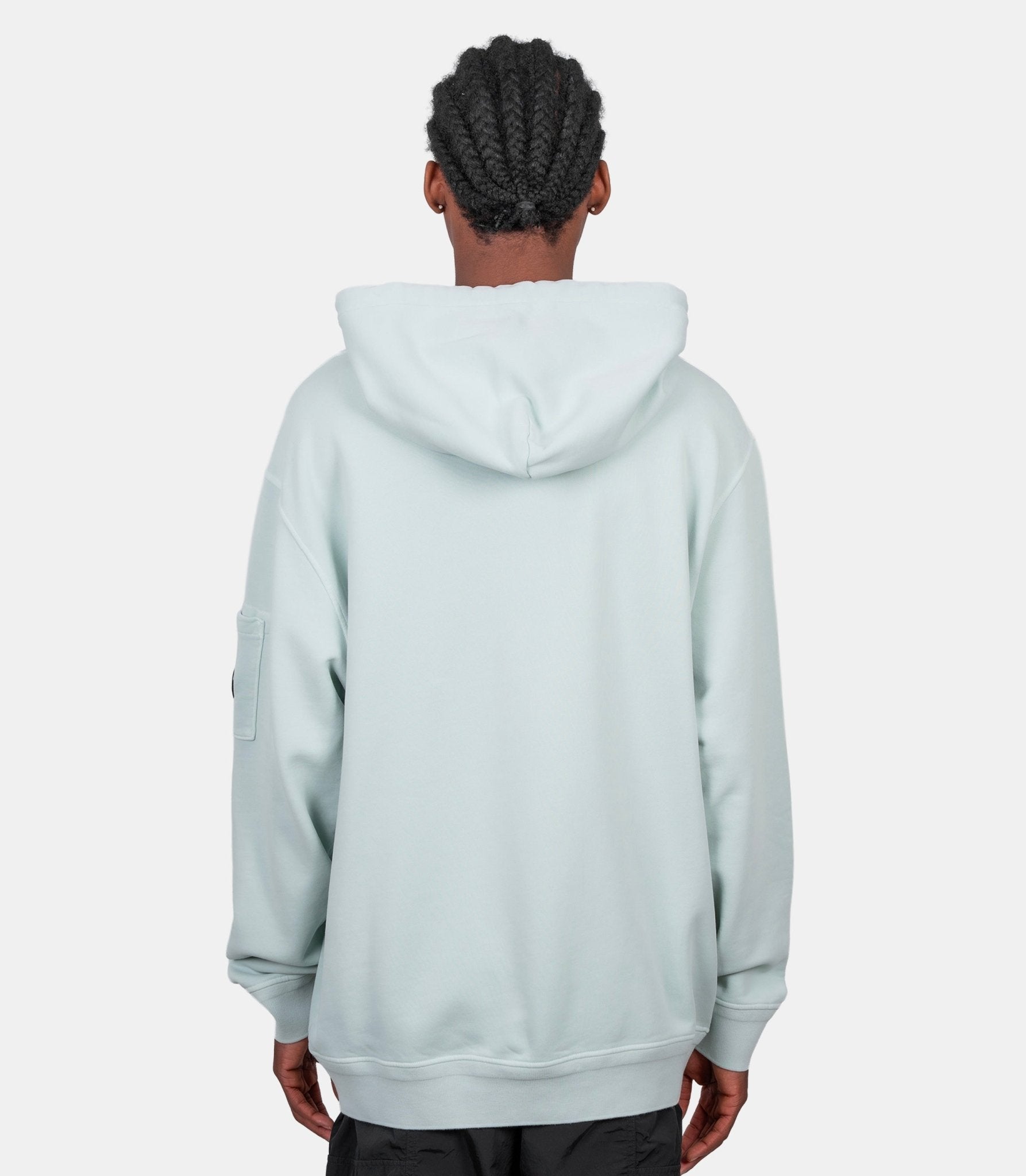 Hoodie diagonal fleece lens - 20CMSS037A-110044R-804-S - C.p. company