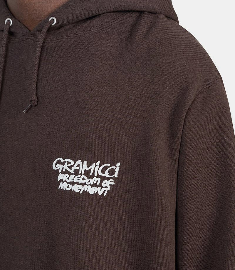 Hoodie naping climberG4FU - J112 - DARKBROWN - FW24 - SGramicci