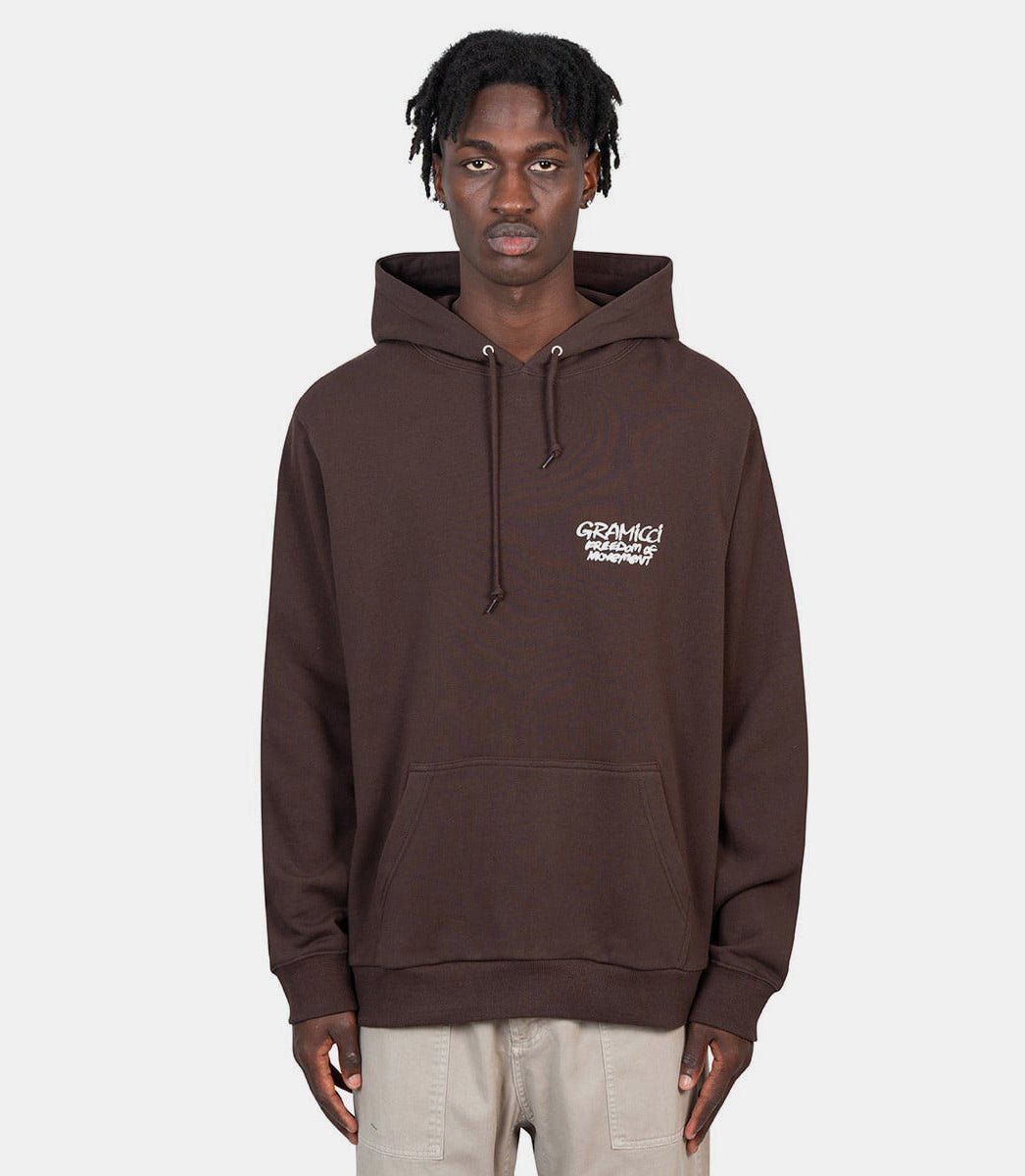 Hoodie naping climberG4FU - J112 - DARKBROWN - FW24 - SGramicci