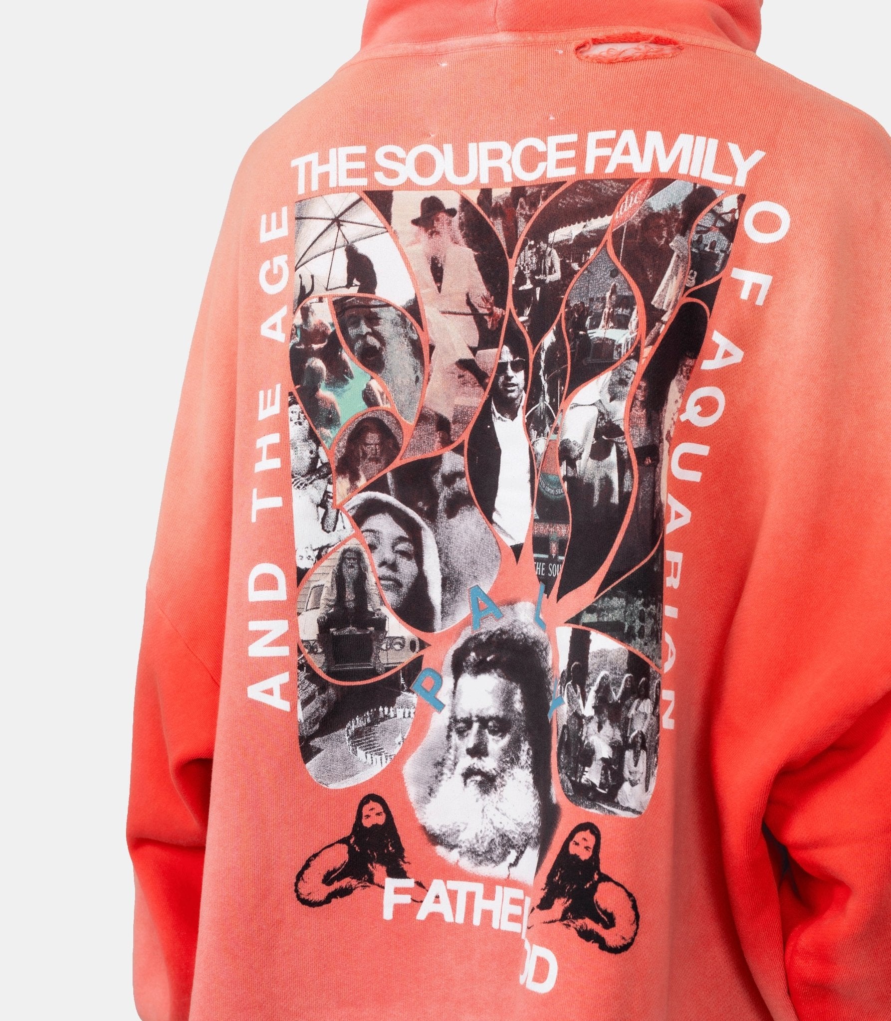 Hoodie source family - 4U003Q3009ORG-XS/S - Paly hollywood