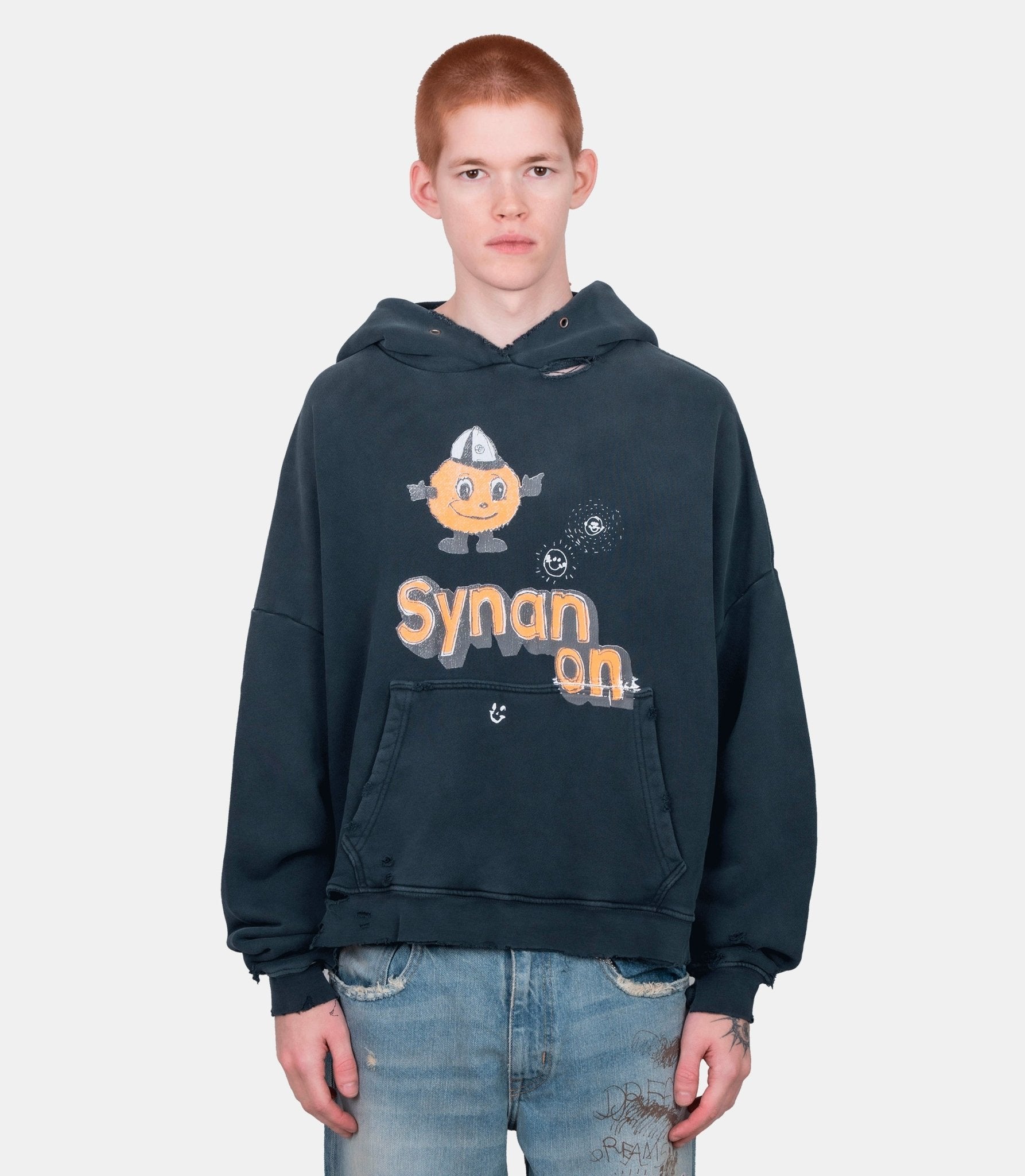 Hoodie synanon - 4U002Q3009VBK-XS/S - Paly hollywood