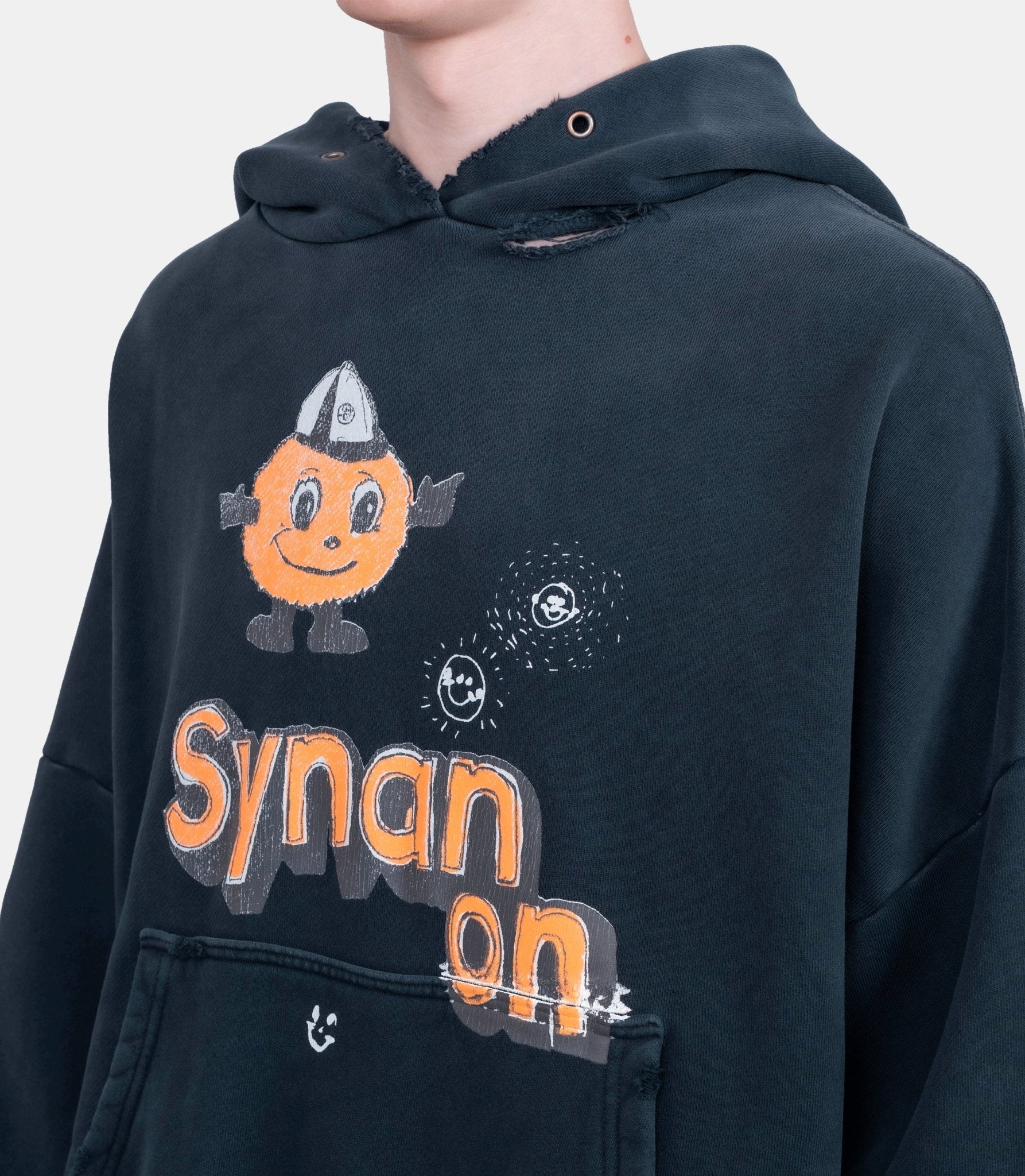 Hoodie synanon - 4U002Q3009VBK-XS/S - Paly hollywood
