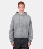 Hoodie teinté zippé - A25AP01MS-topgray-4 - Auralee