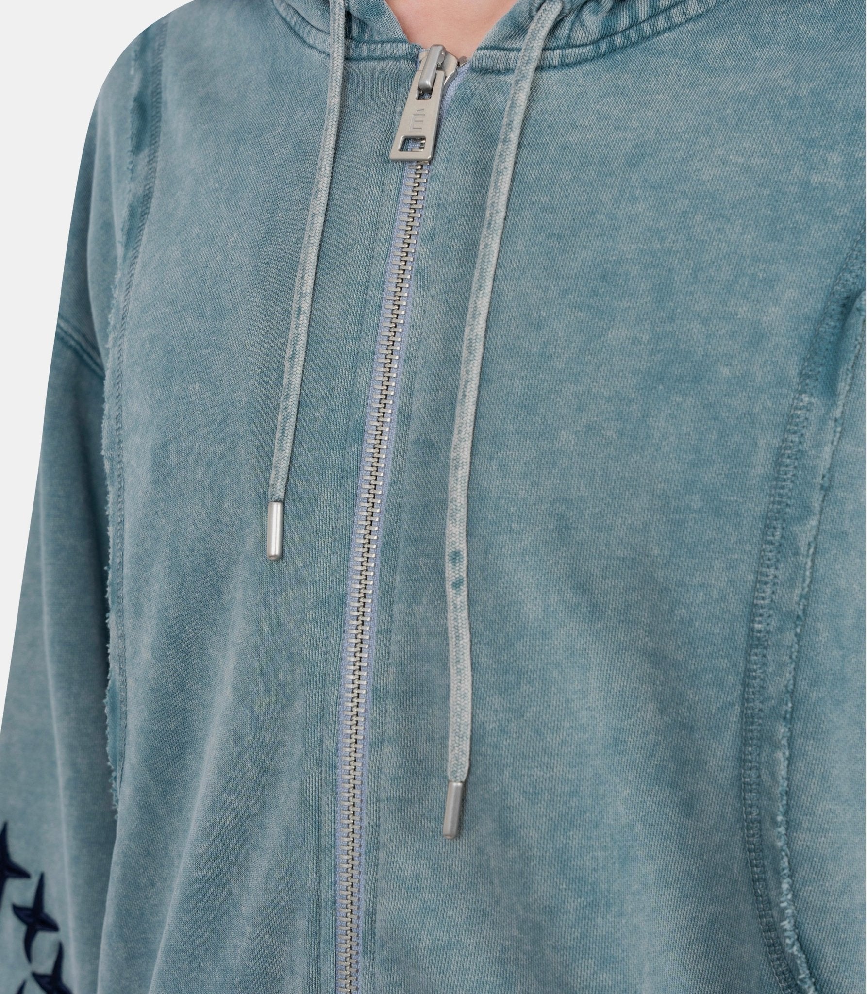 Hoodie zippé à bordures bruts - E25MMSWE280 - 42 - M - Études studio