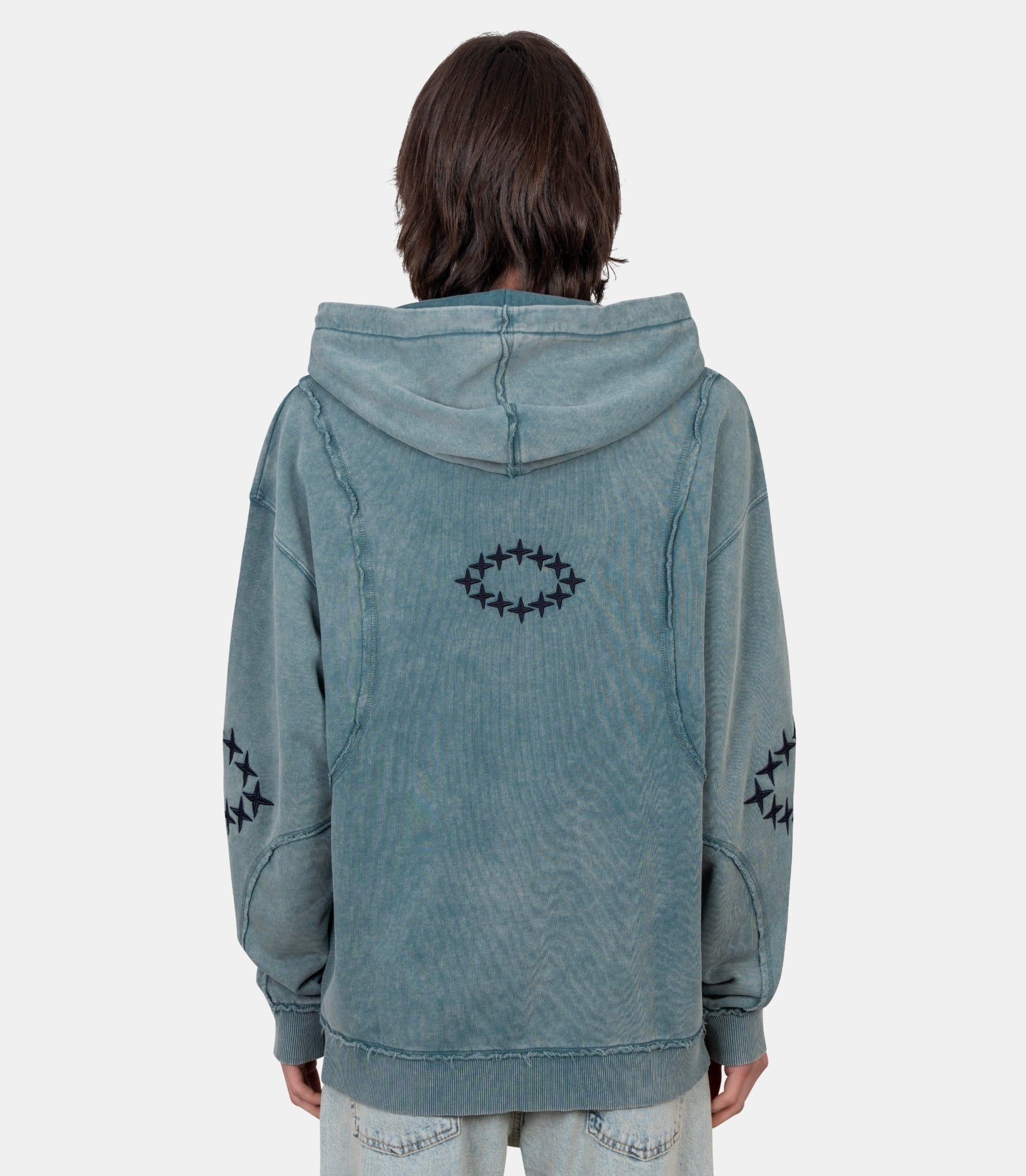 Hoodie zippé à bordures bruts - E25MMSWE280 - 42 - M - Études studio