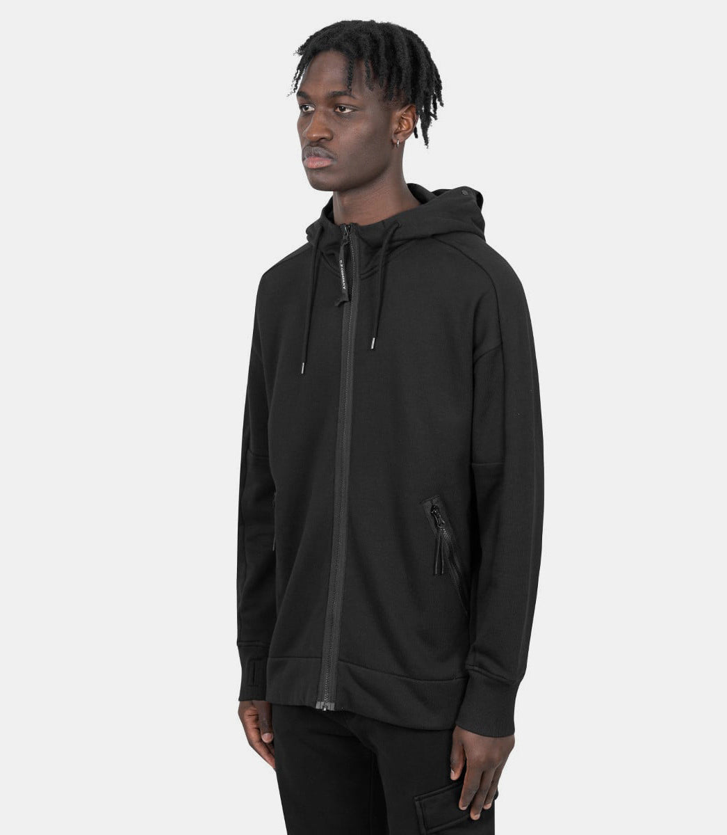 Hoodie zippé à capuche goggle - 18CMSS028A - 005086W - 999 - S - C.p. company