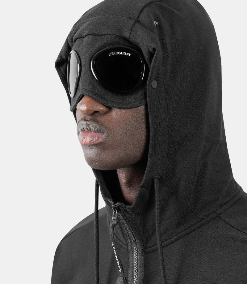 Hoodie zippé à capuche goggle - 18CMSS028A - 005086W - 999 - S - C.p. company