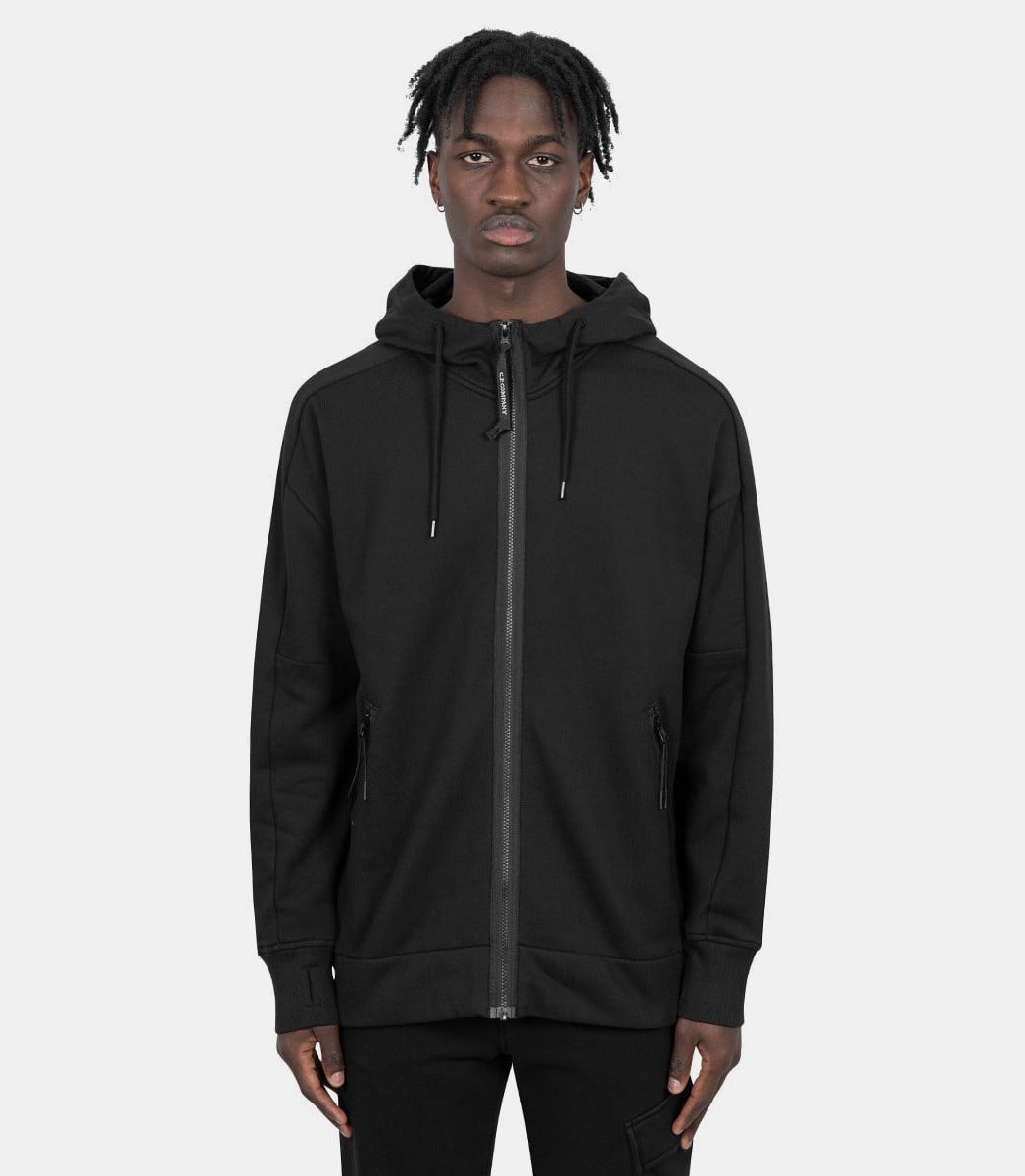 Hoodie zippé à capuche goggle - 18CMSS028A - 005086W - 999 - S - C.p. company