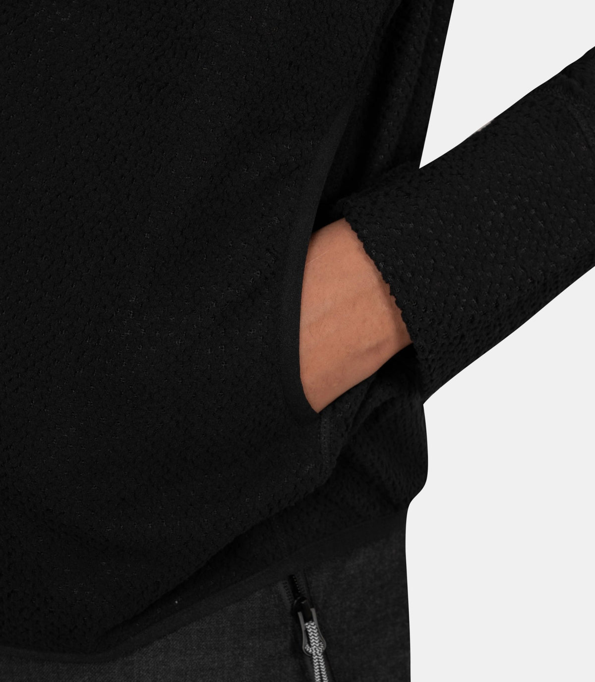 Hoodie zippé awi-YBMW0112FA93-BLACK-S-Roa