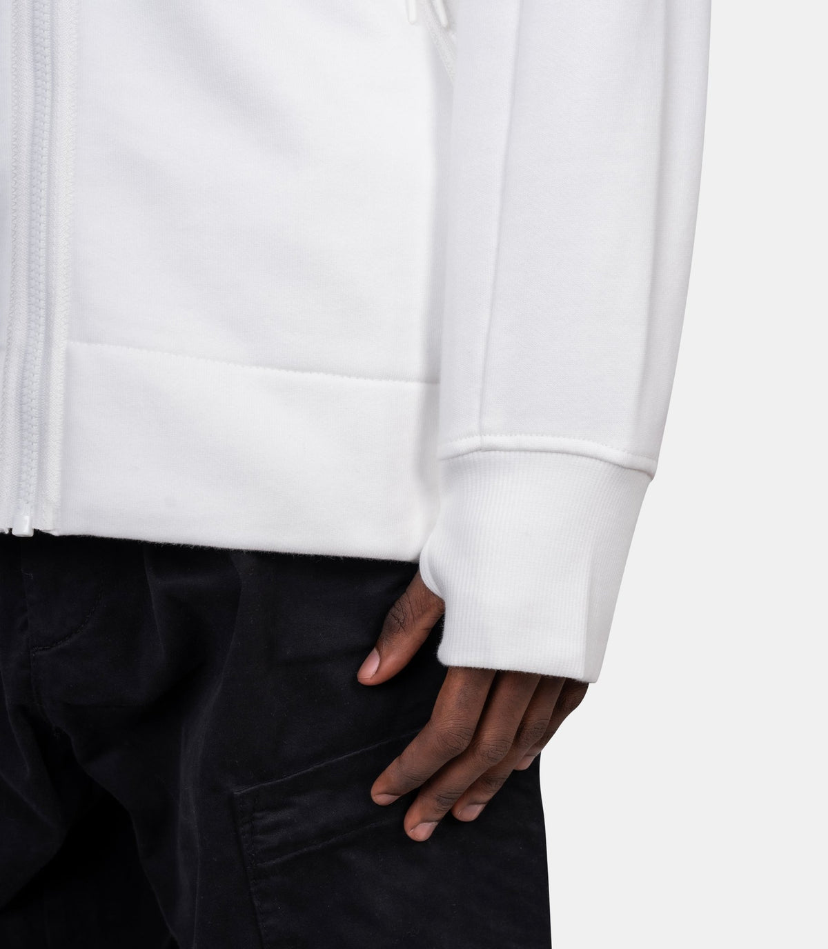 Hoodie zippé diagonal raised-RCCMSS716M-005086W-103-S-C.p. company