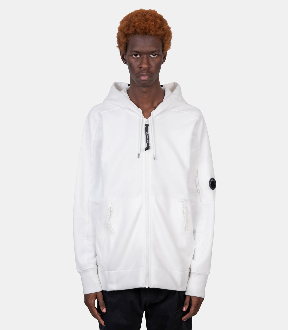 Hoodie zippé diagonal raised-RCCMSS716M-005086W-103-S-C.p. company