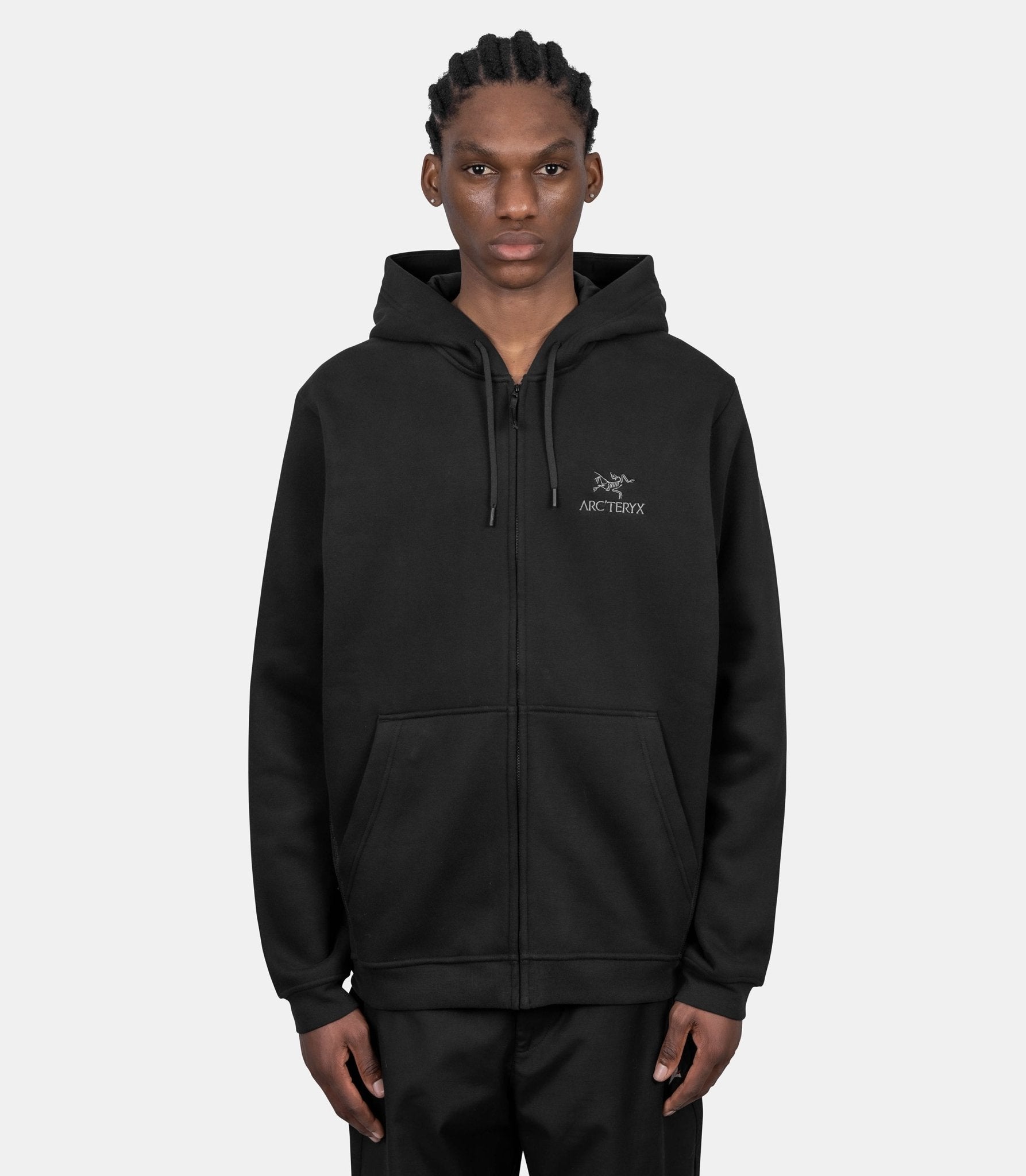 Hoodie zippé emblem fleece m - X000009929-BLACK-S - Arc'teryx