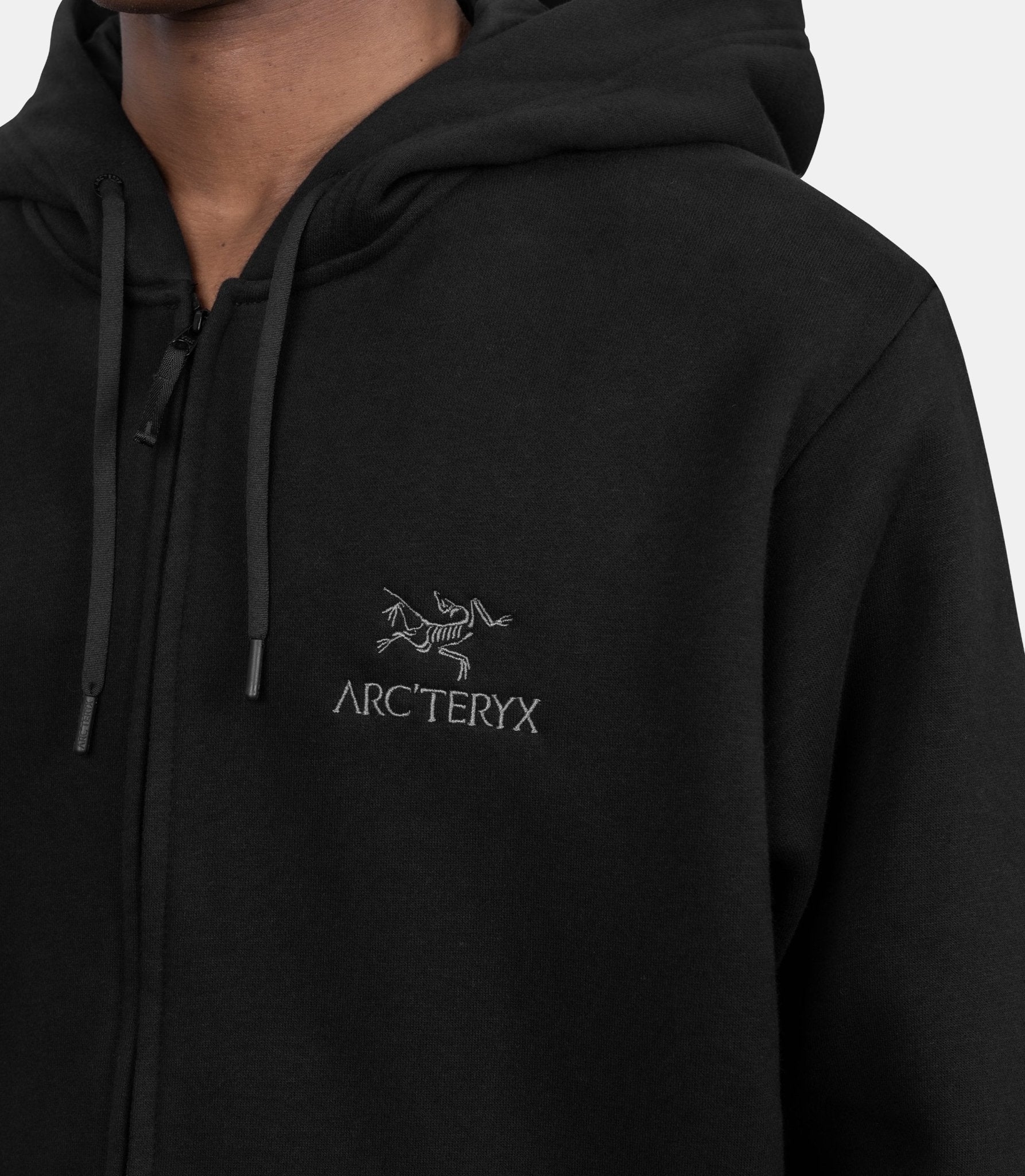 Hoodie zippé emblem fleece m - X000009929-BLACK-S - Arc'teryx