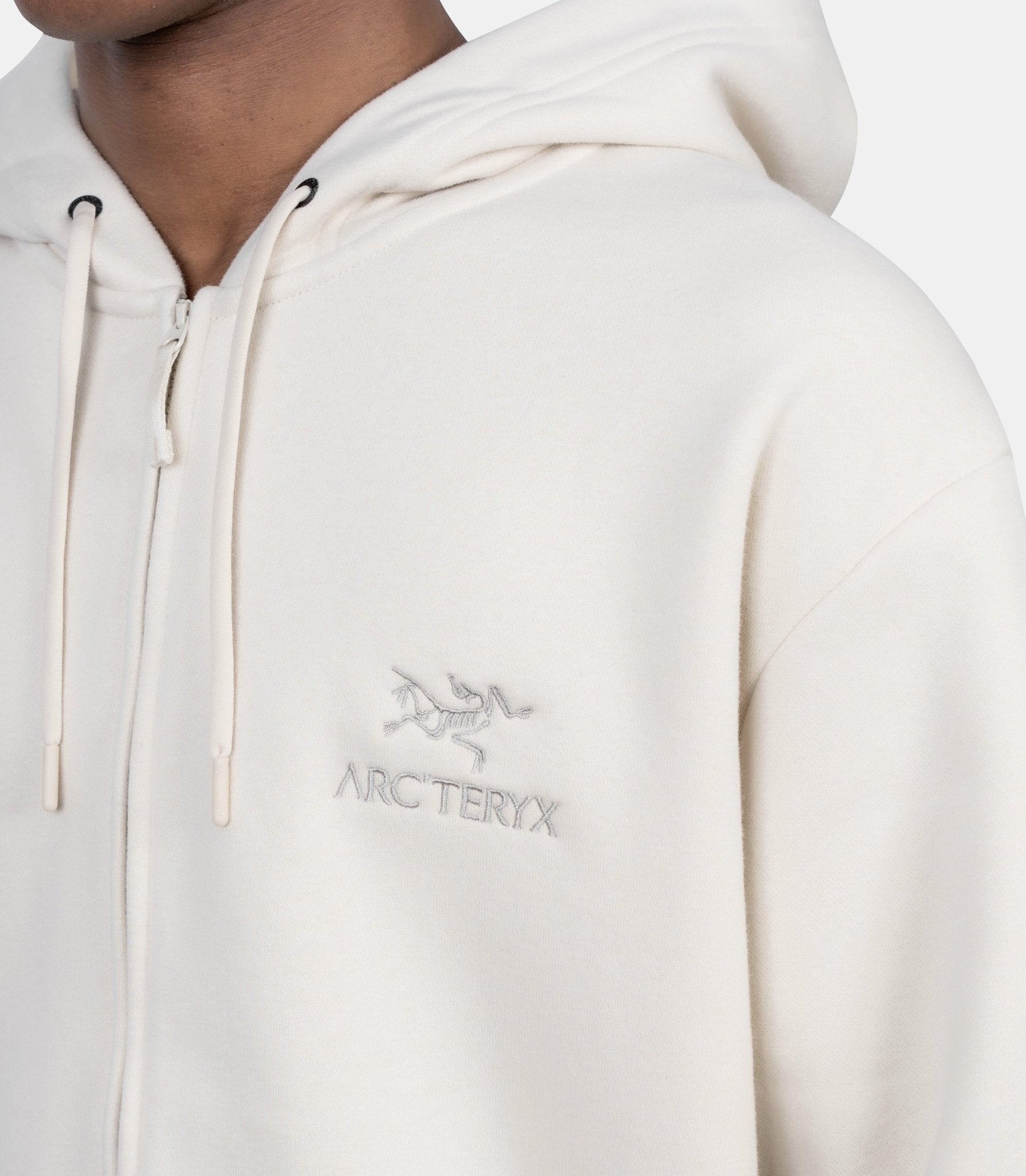 Hoodie zippé emblem fleece m - X000009929-SEA SALT-S - Arc'teryx
