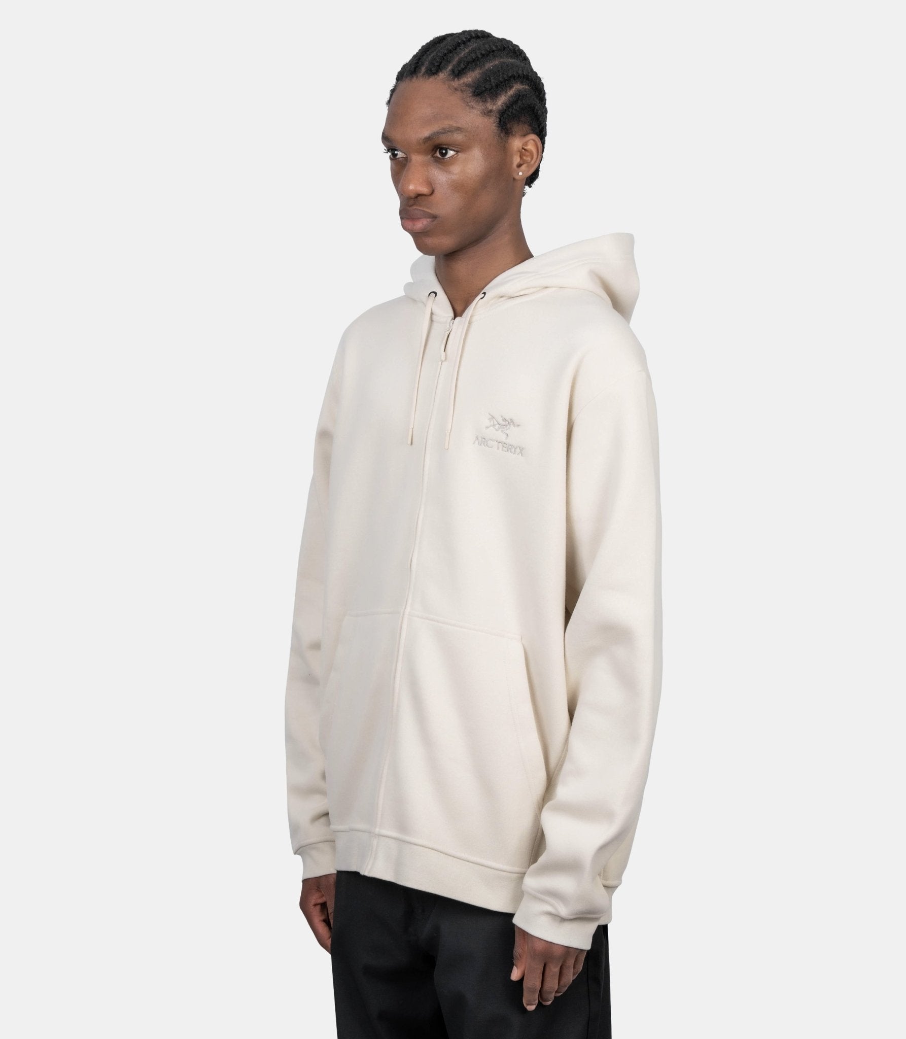 Hoodie zippé emblem fleece m - X000009929-SEA SALT-S - Arc'teryx