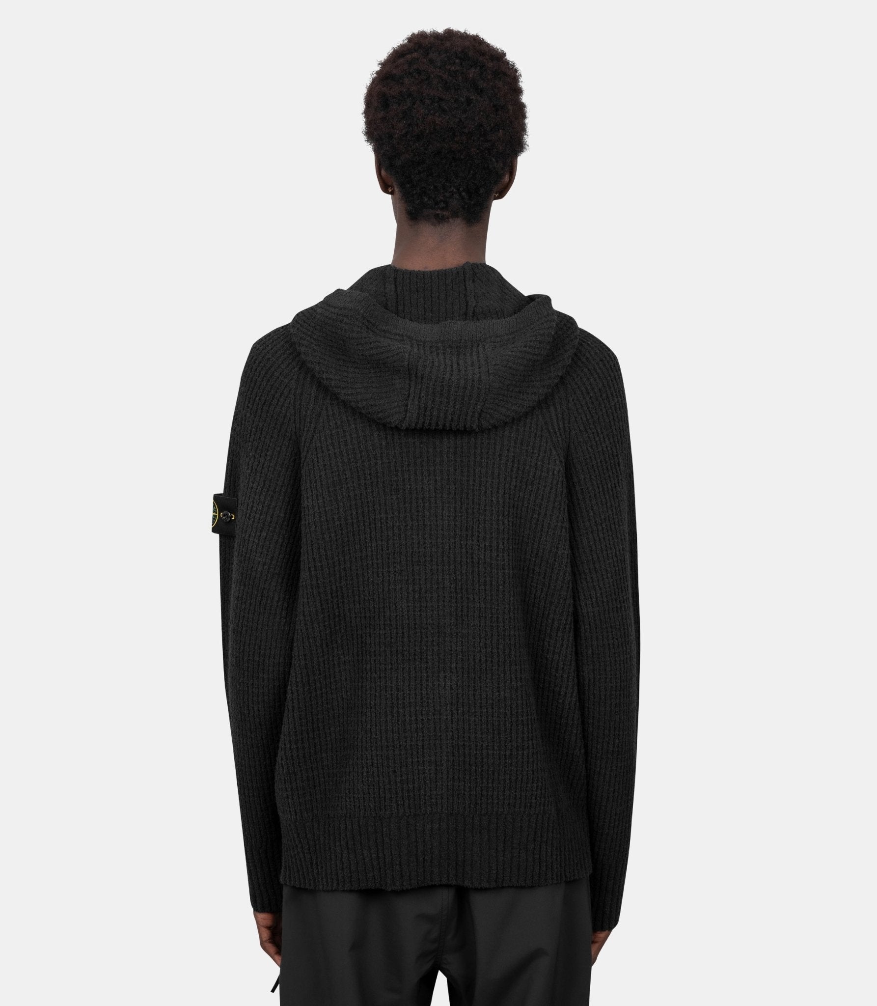 Hoodie zippé full rib coton bouclé-L2S155100005S0N17-V0029-S-Stone island