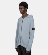Hoodie zippé full rib coton bouclé-L2S155100005S0N17-V0049-S-Stone island