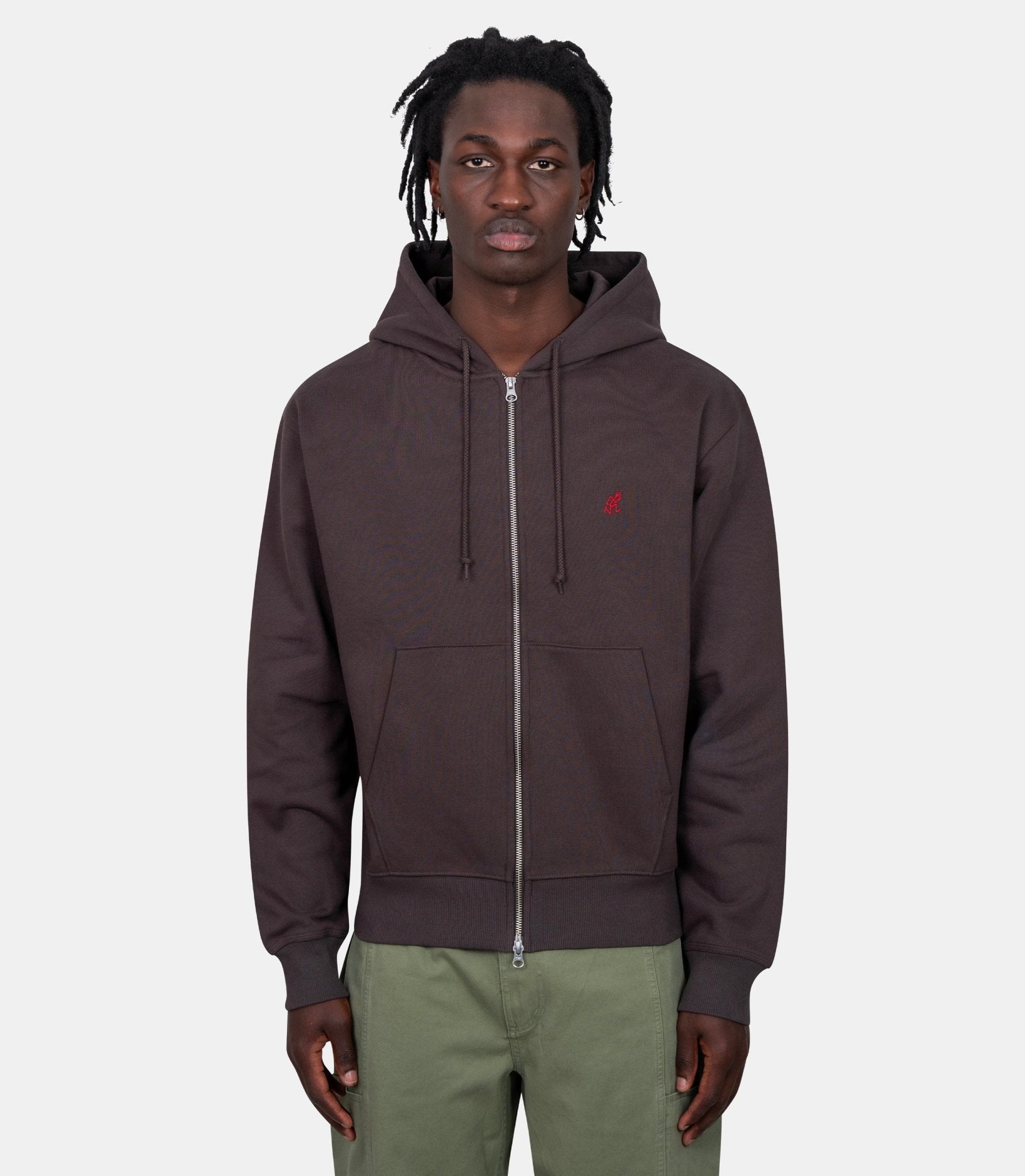 Hoodie zippé - G310-FT-BROWN-S - Gramicci