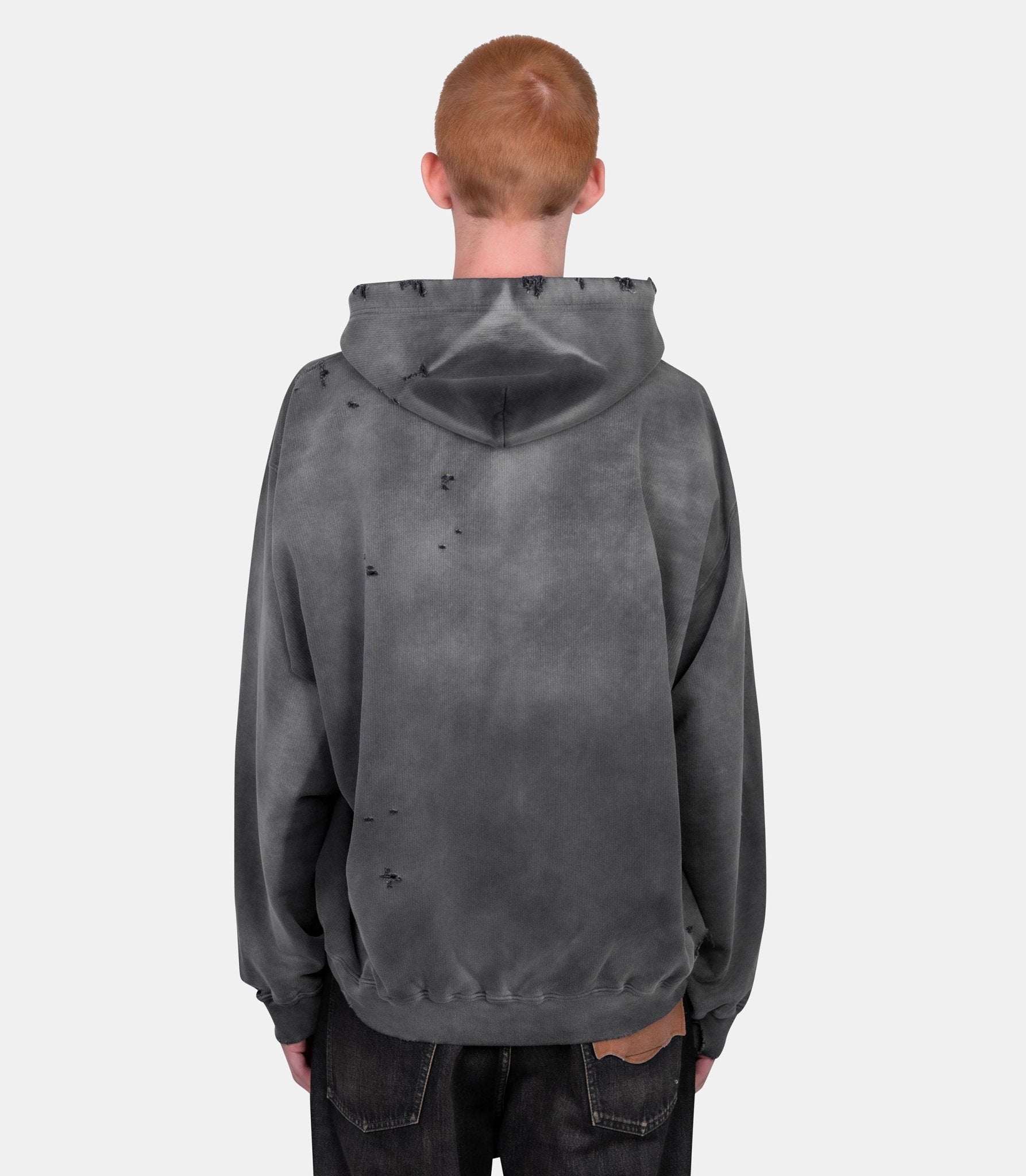 Hoodie zippé - A15PK551-BLACK-44 - Mihara yasuhiro