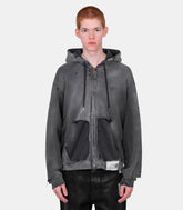 Hoodie zippé - A15PK551-BLACK-44 - Mihara yasuhiro