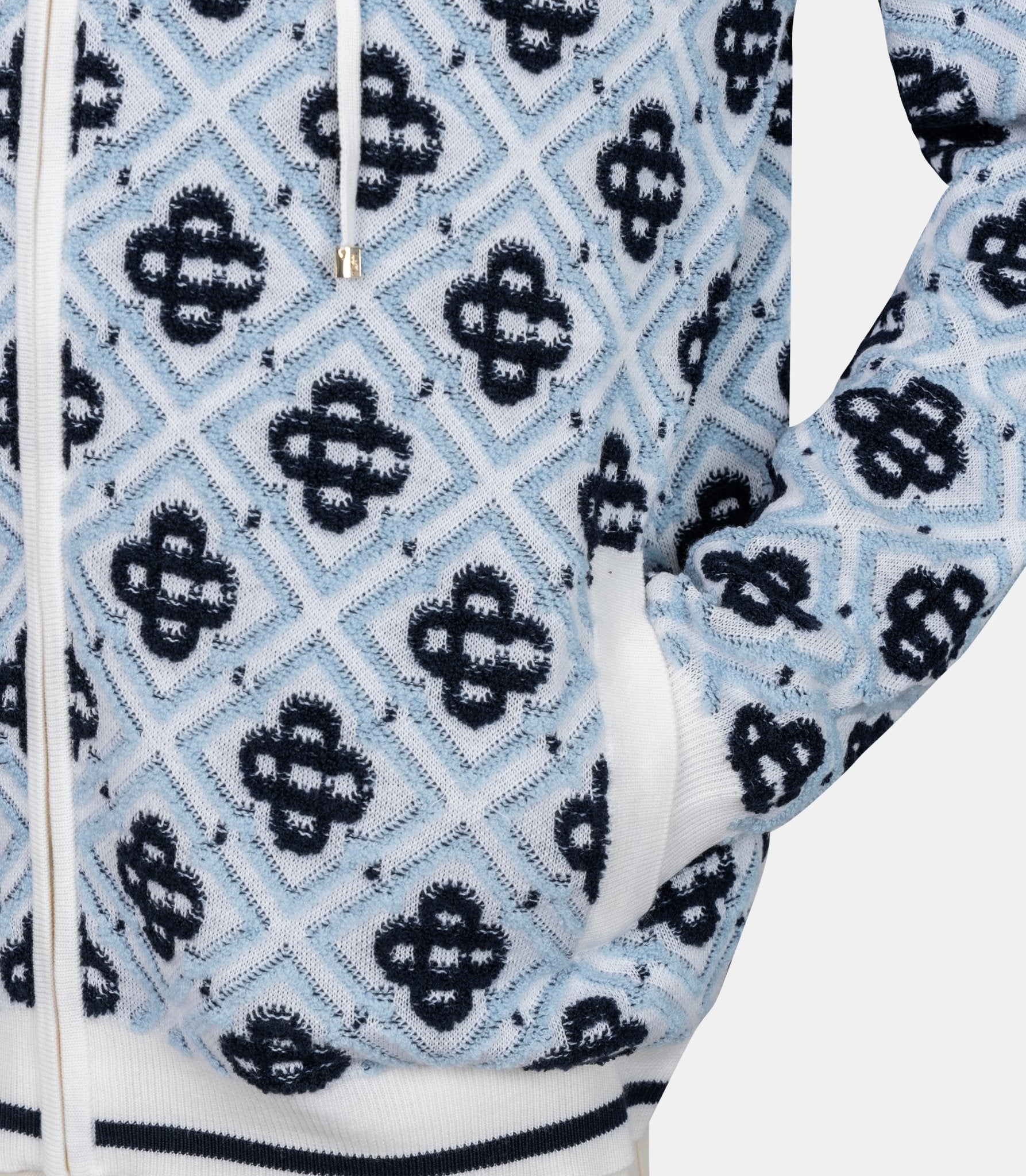 Hoodie zippé monogram-M-PF26-KW-1404-01-S-Casablanca